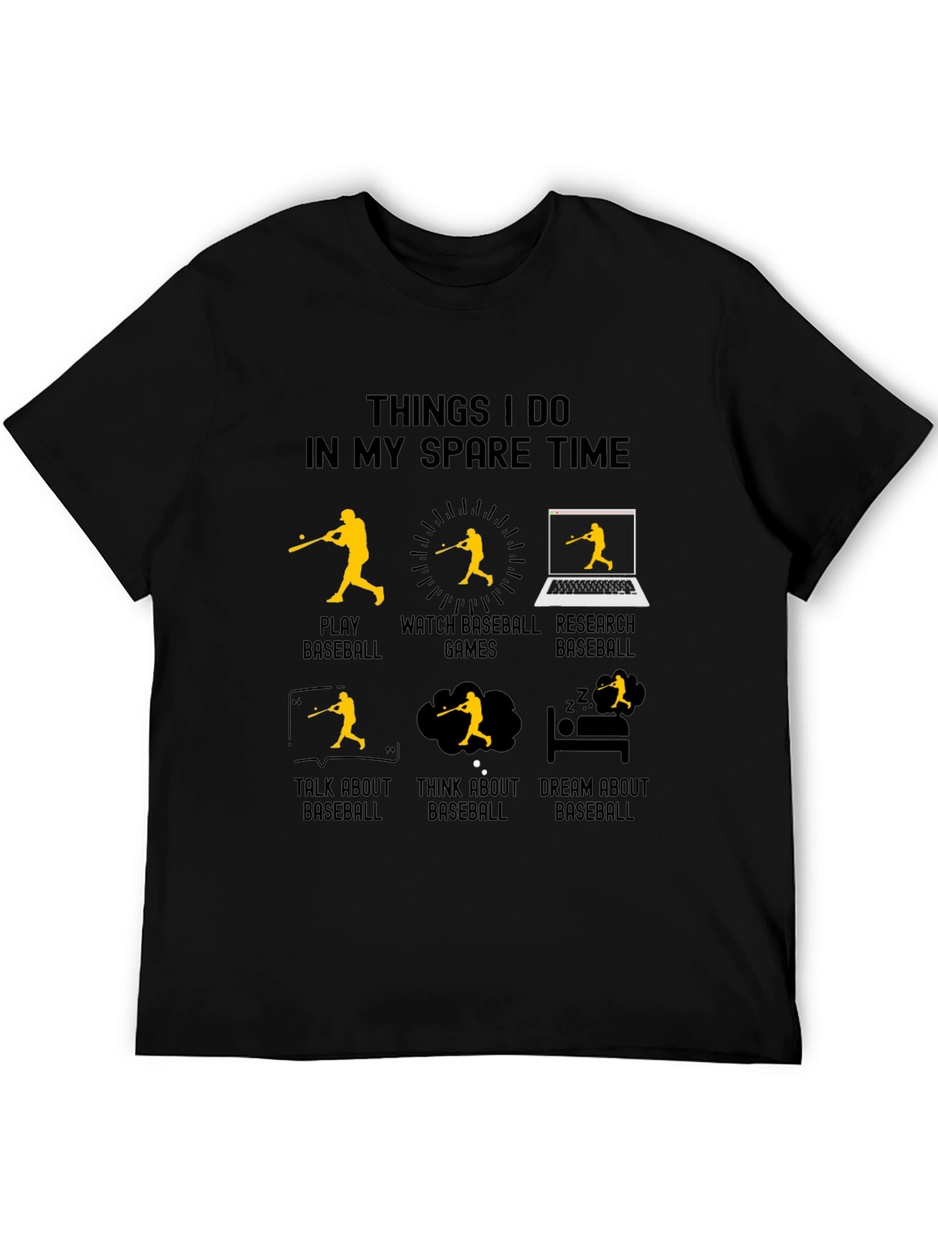 Baseball Spare Time Graphic Tee
