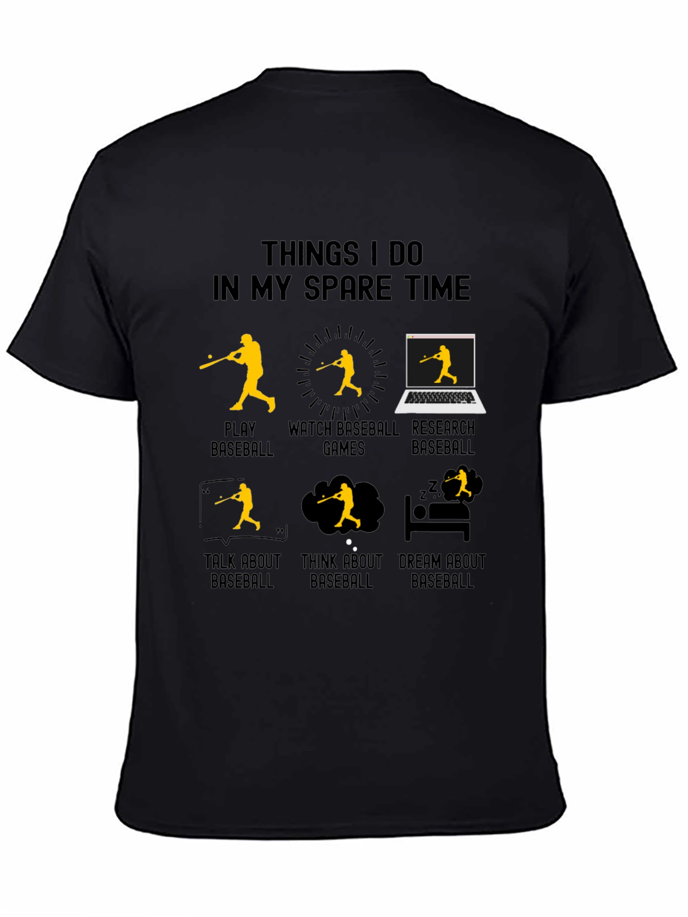 Baseball Spare Time Graphic Tee