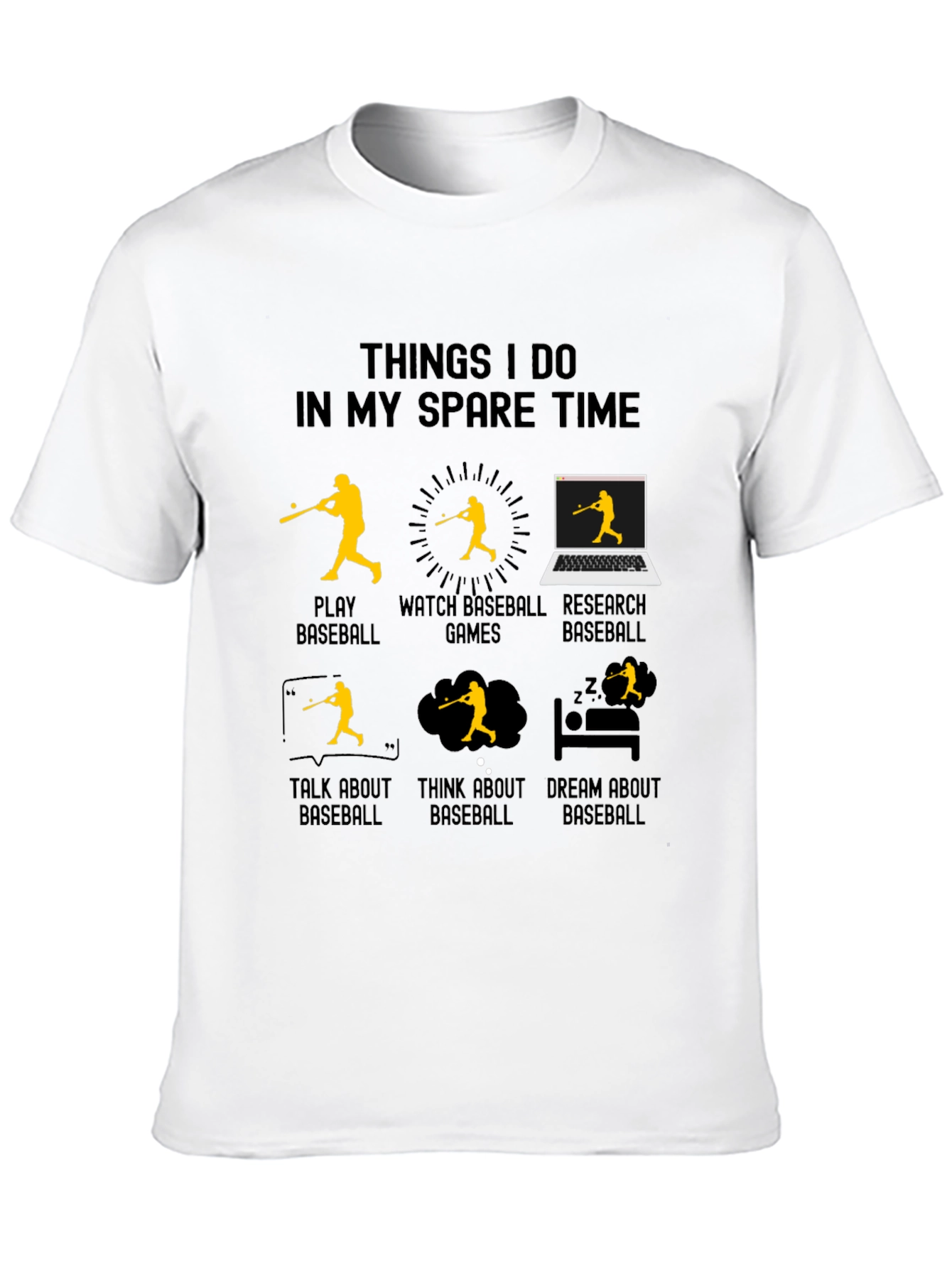Baseball Spare Time Graphic Tee