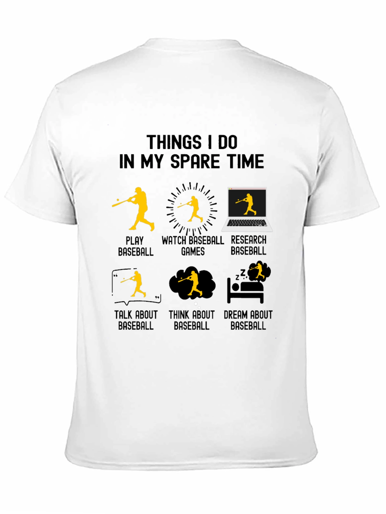 Baseball Spare Time Graphic Tee