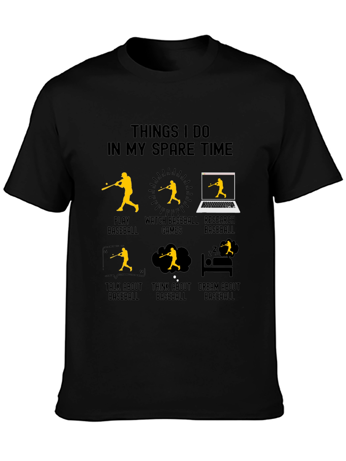 Baseball Spare Time Graphic Tee