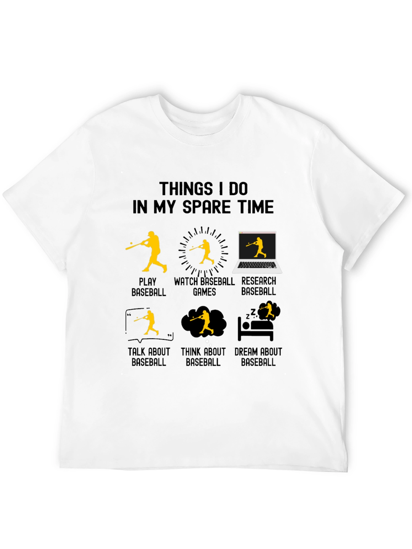 Baseball Spare Time Graphic Tee
