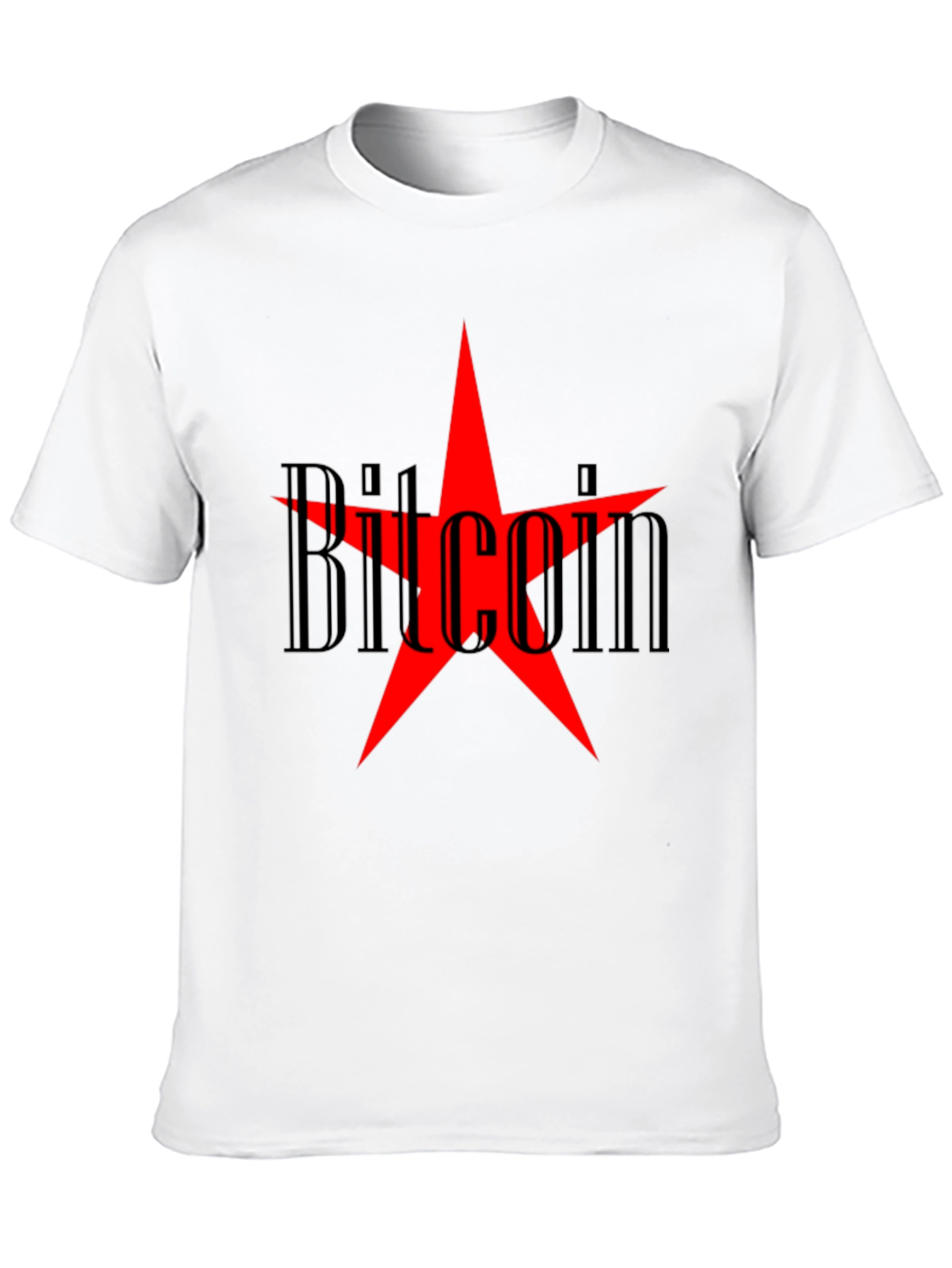 Bitcoin Star Graphic Tee - Crypto Enthusiast T-Shirt