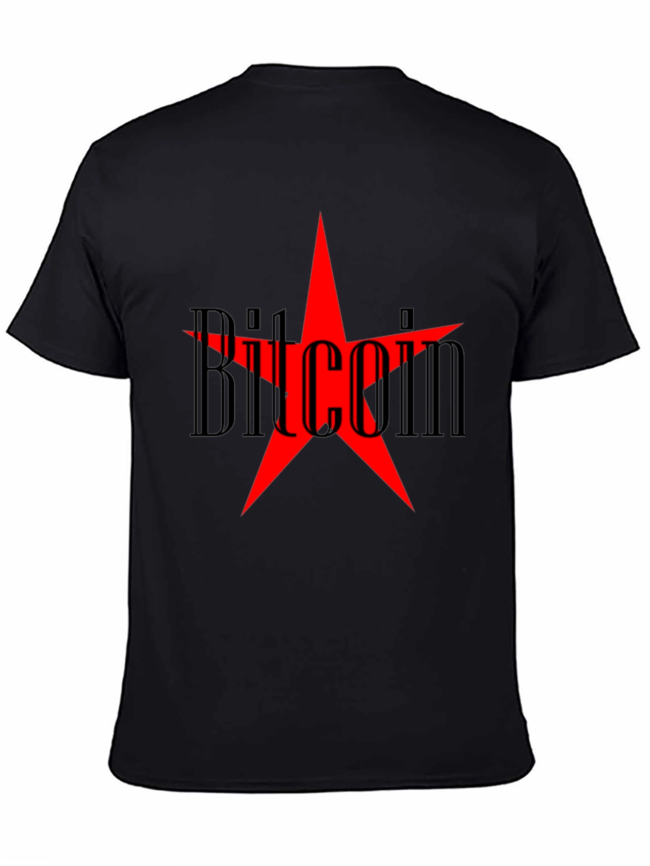 Bitcoin Star Graphic Tee - Crypto Enthusiast T-Shirt