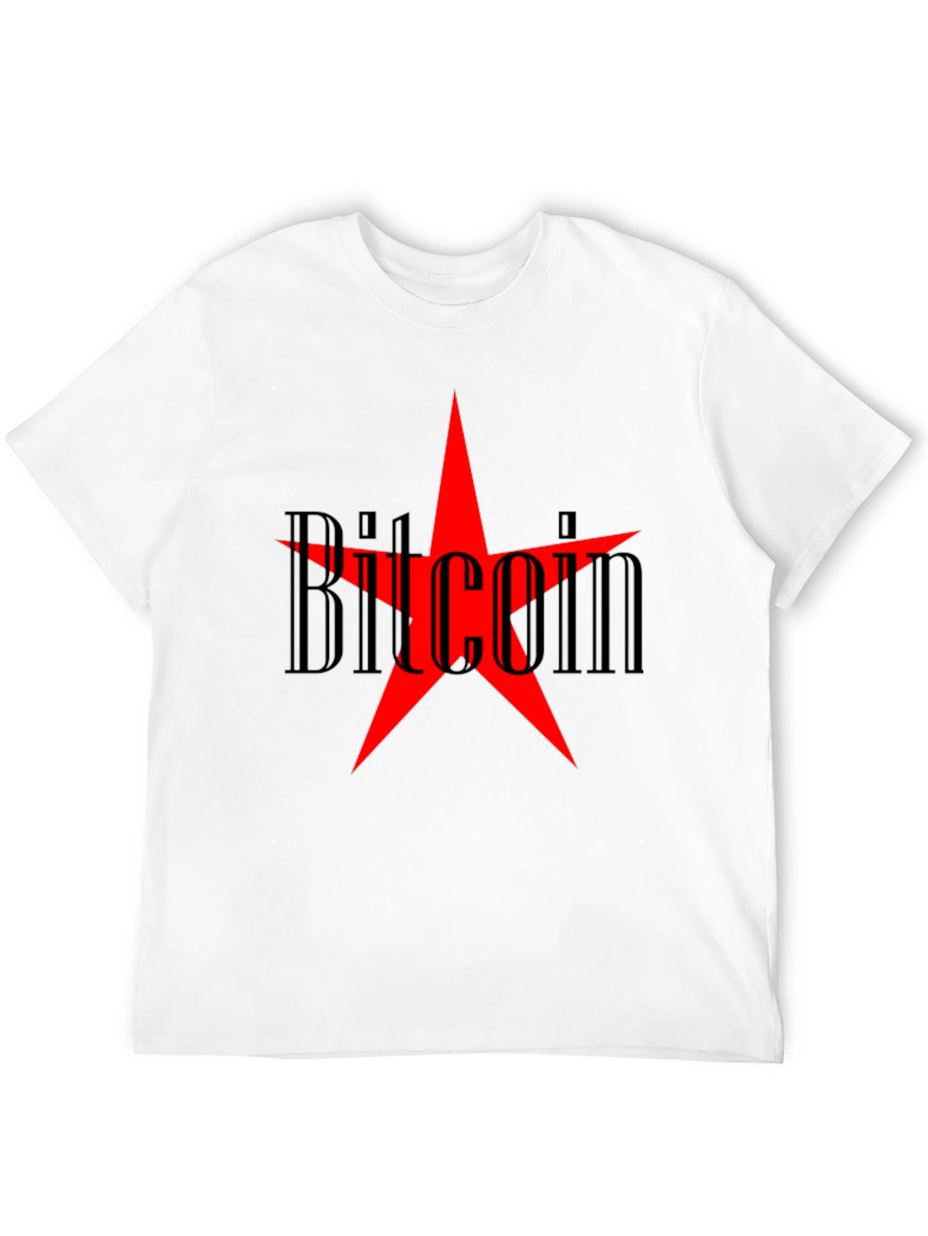 Bitcoin Star Graphic Tee - Crypto Enthusiast T-Shirt
