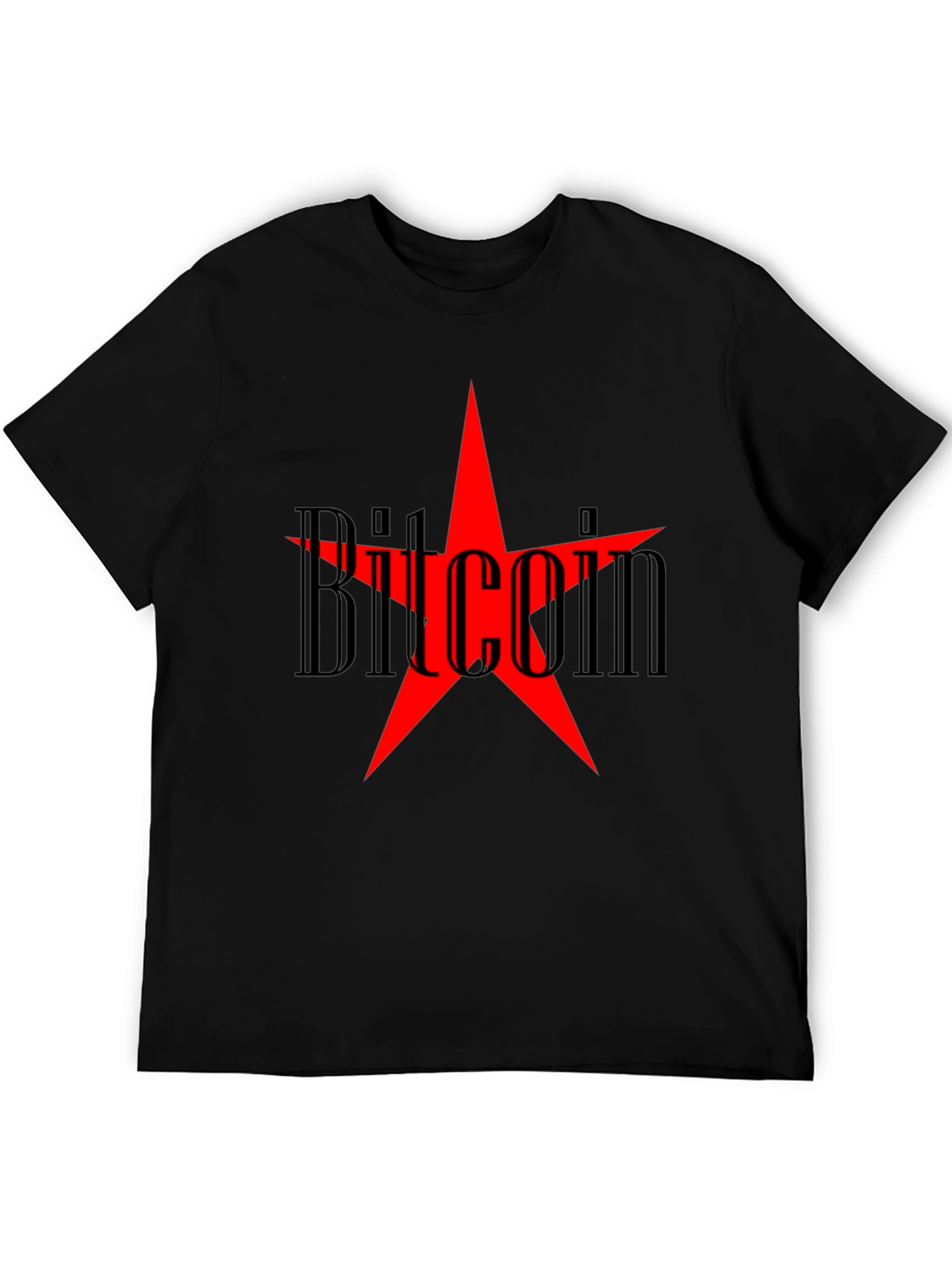 Bitcoin Star Graphic Tee - Crypto Enthusiast T-Shirt