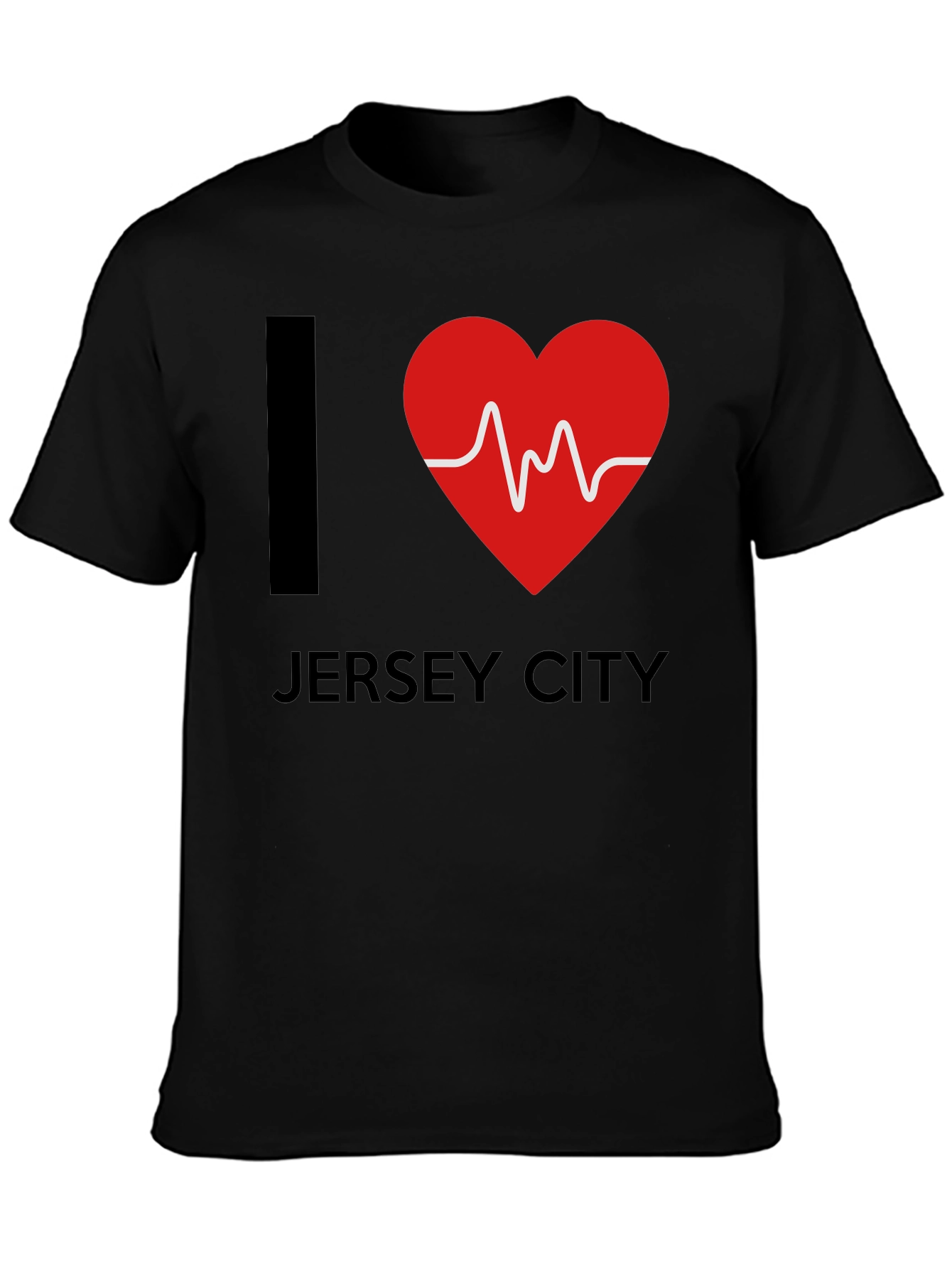 I Heart Jersey City T-Shirt - Black