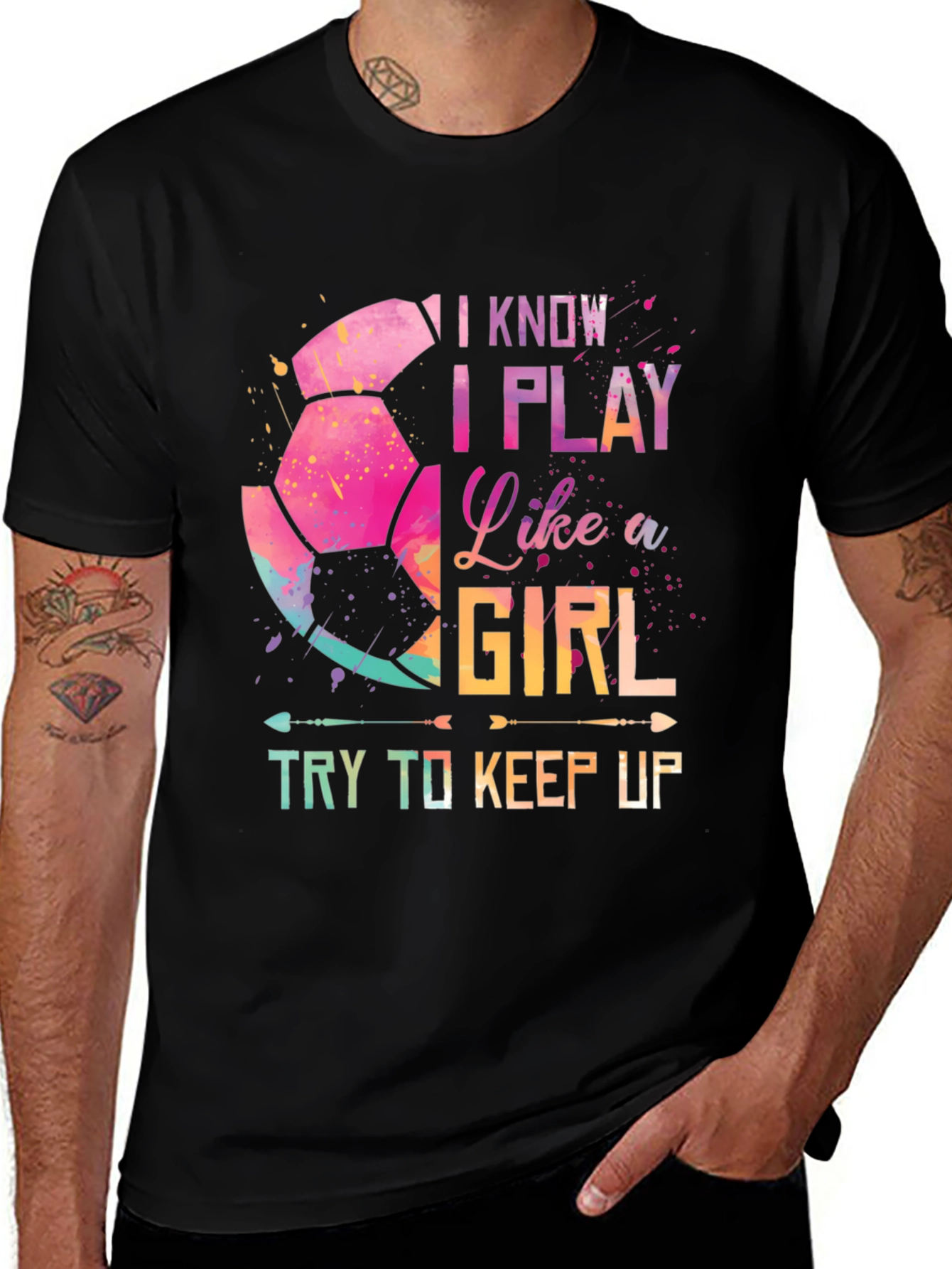 I Play Like A Girl Soccer Graphic Tee