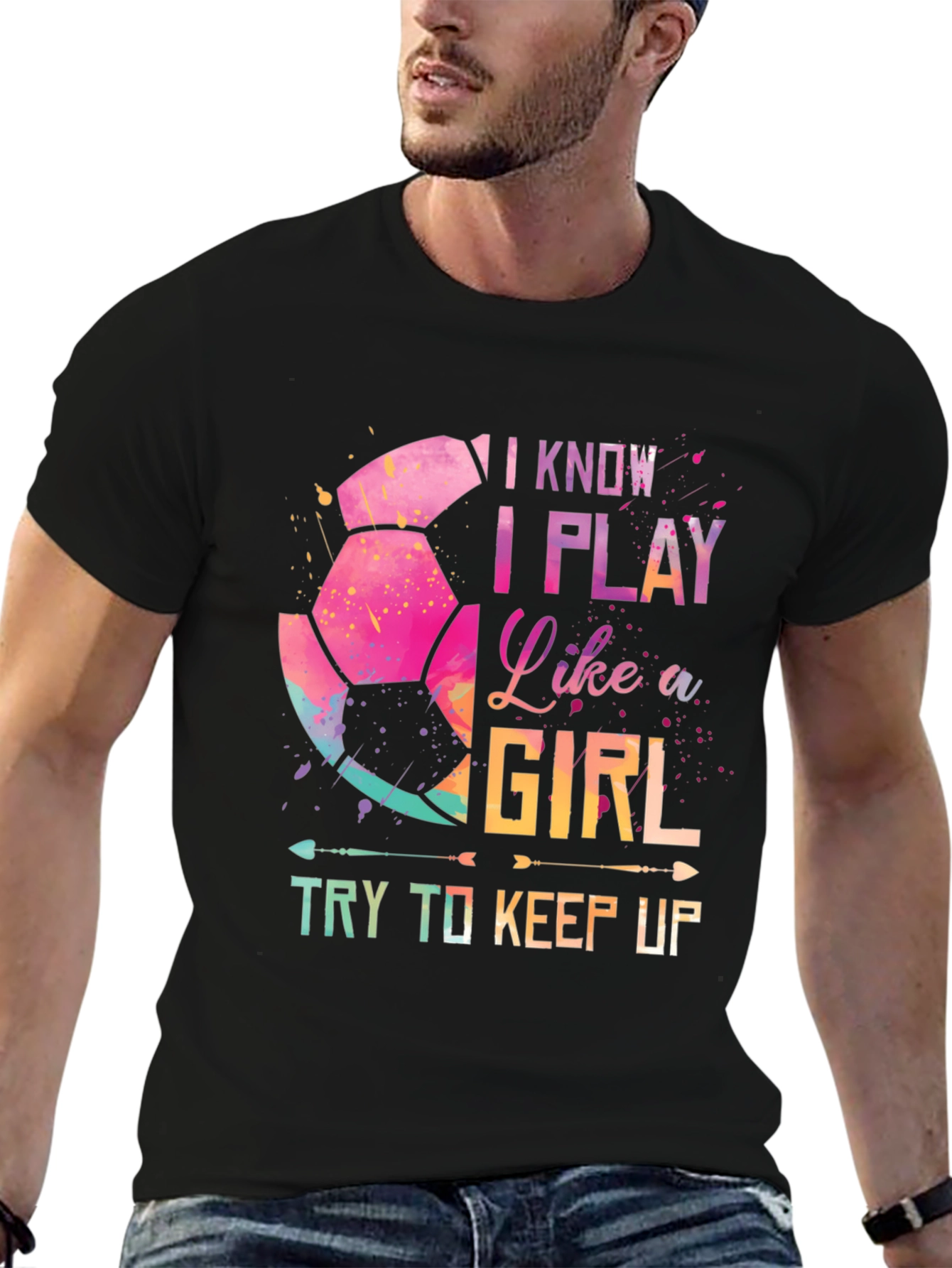 I Play Like A Girl Soccer Graphic Tee