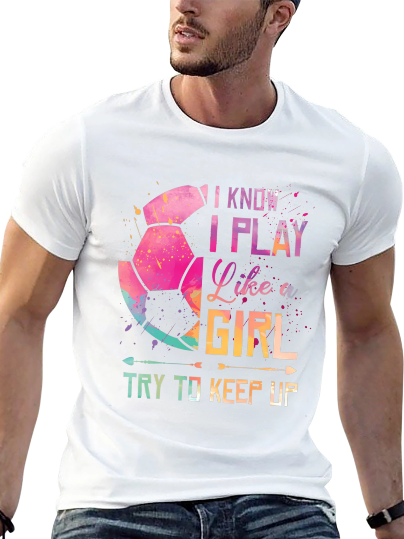 I Play Like A Girl Soccer Graphic Tee
