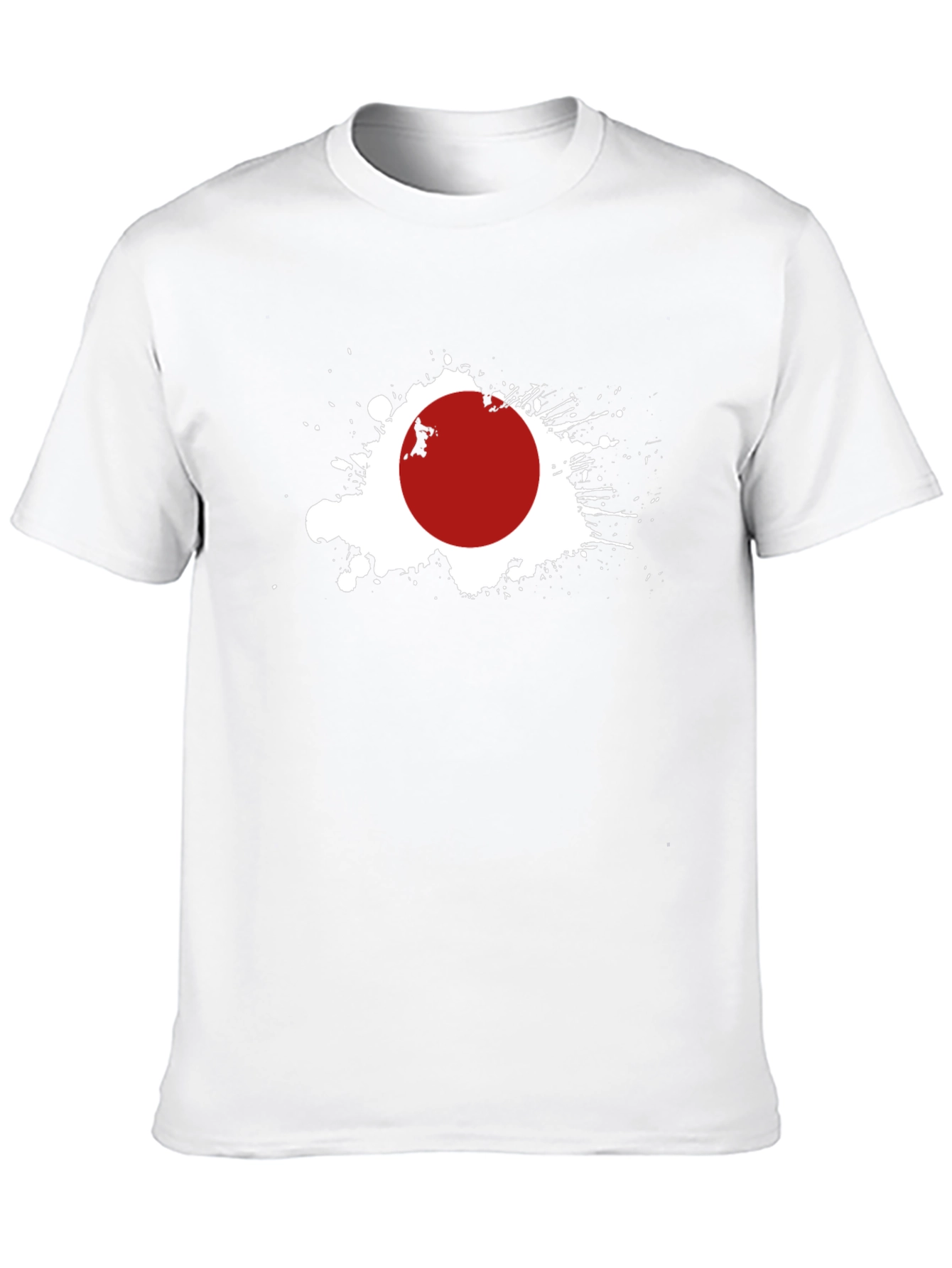 Japan Flag Graphic Tee - Black Crew Neck T-Shirt