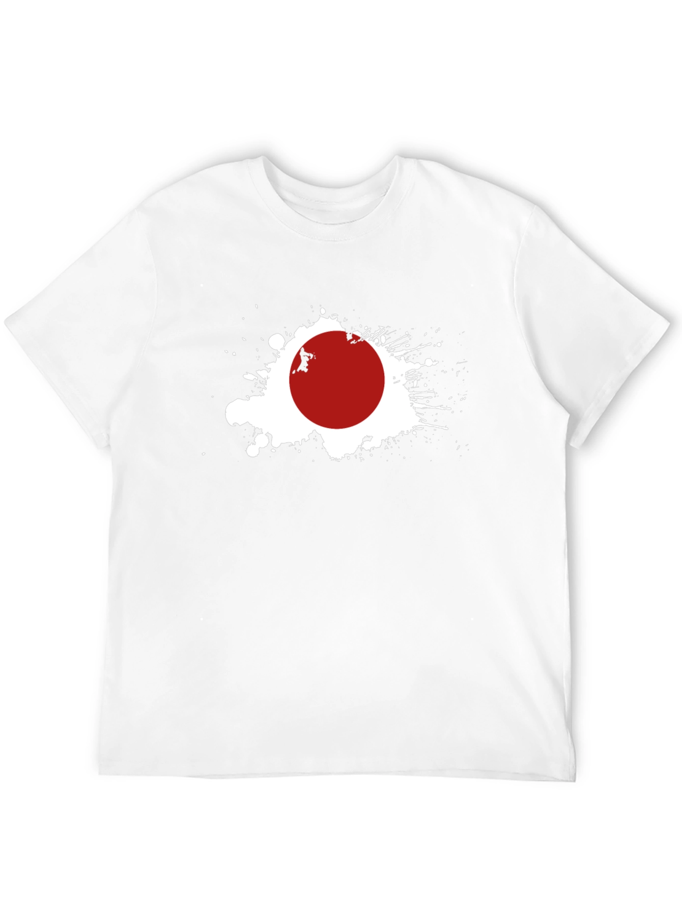 Japan Flag Graphic Tee - Black Crew Neck T-Shirt