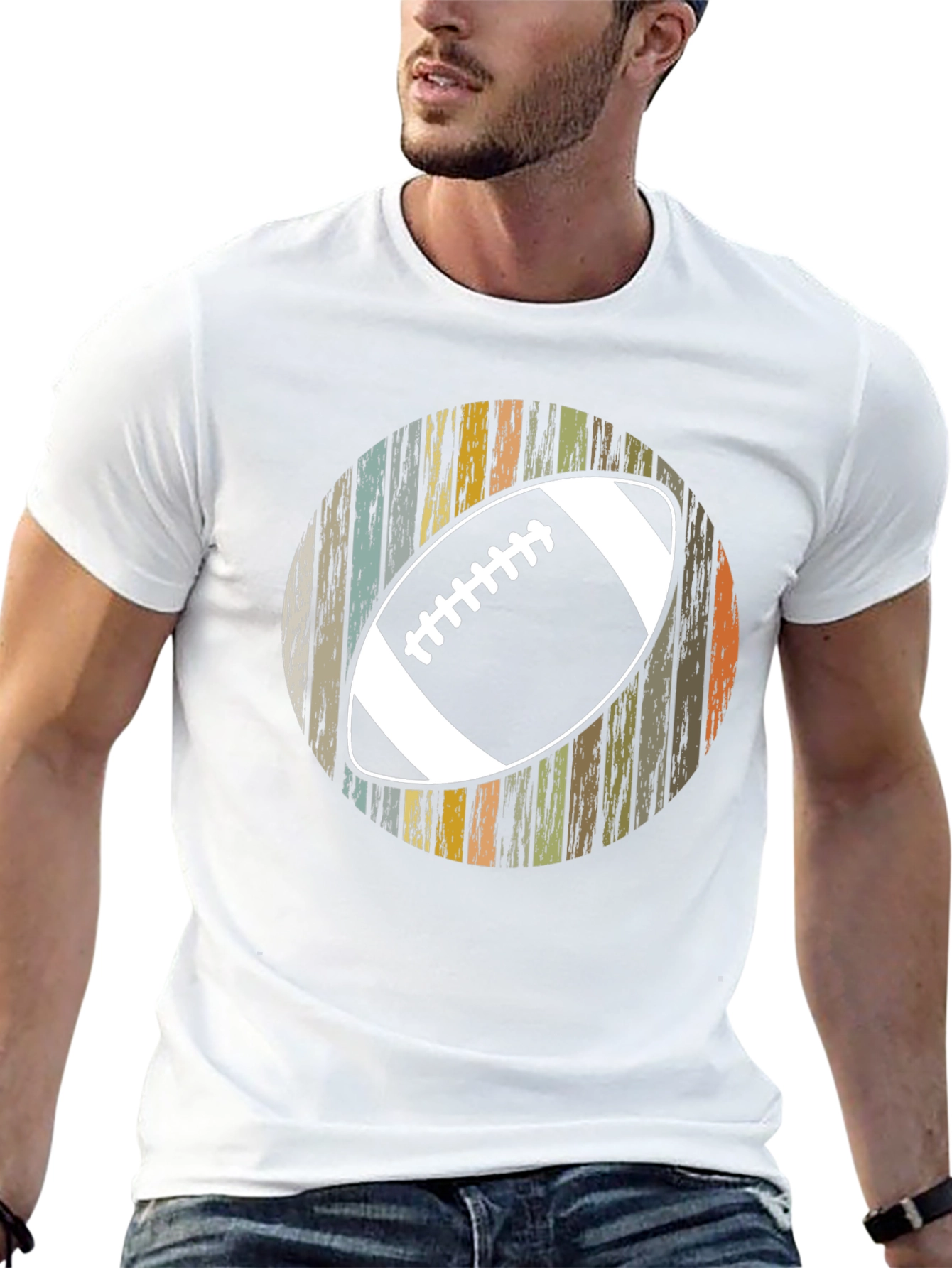 Retro Football Graphic T-Shirt