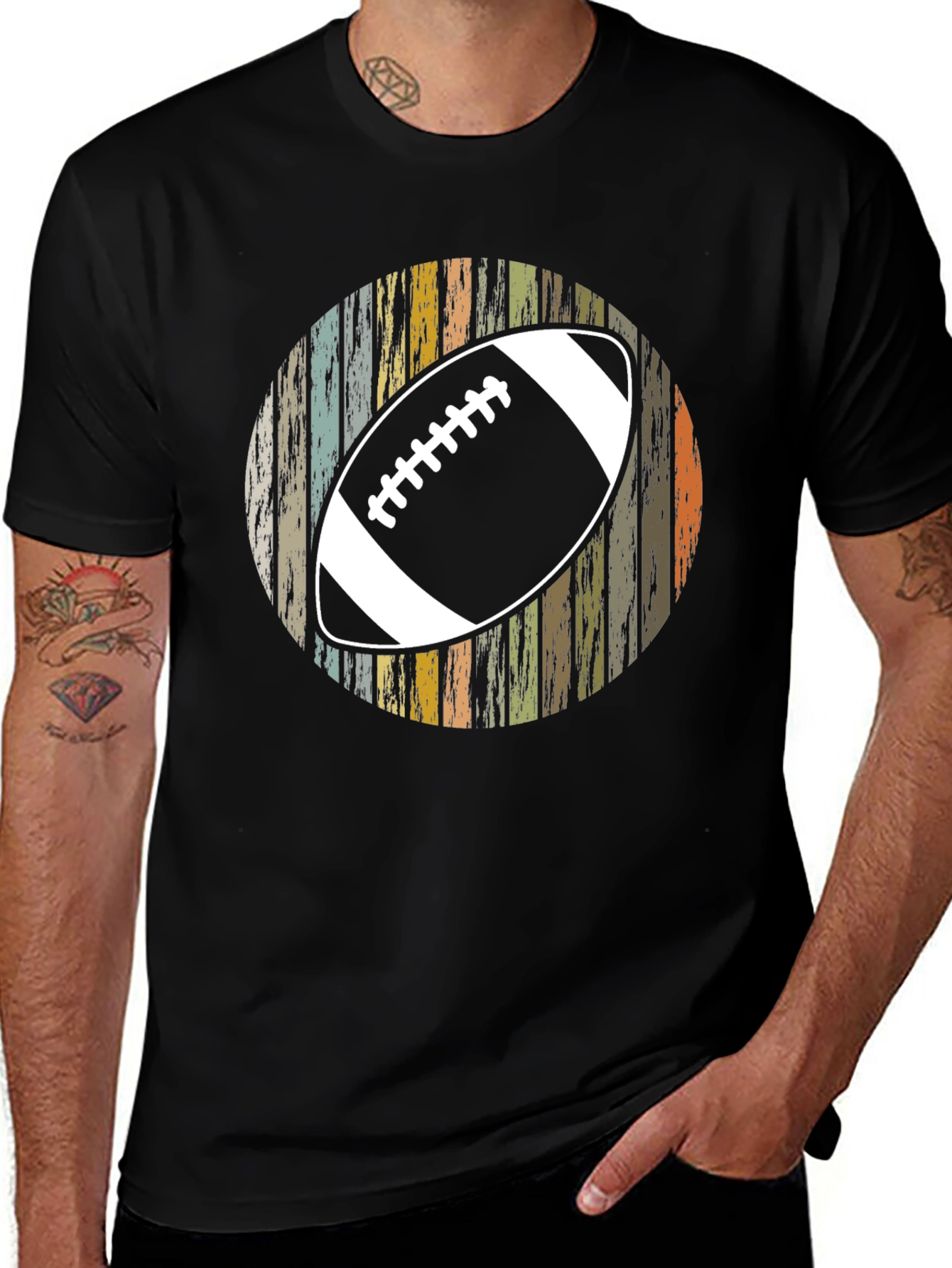 Retro Football Graphic T-Shirt