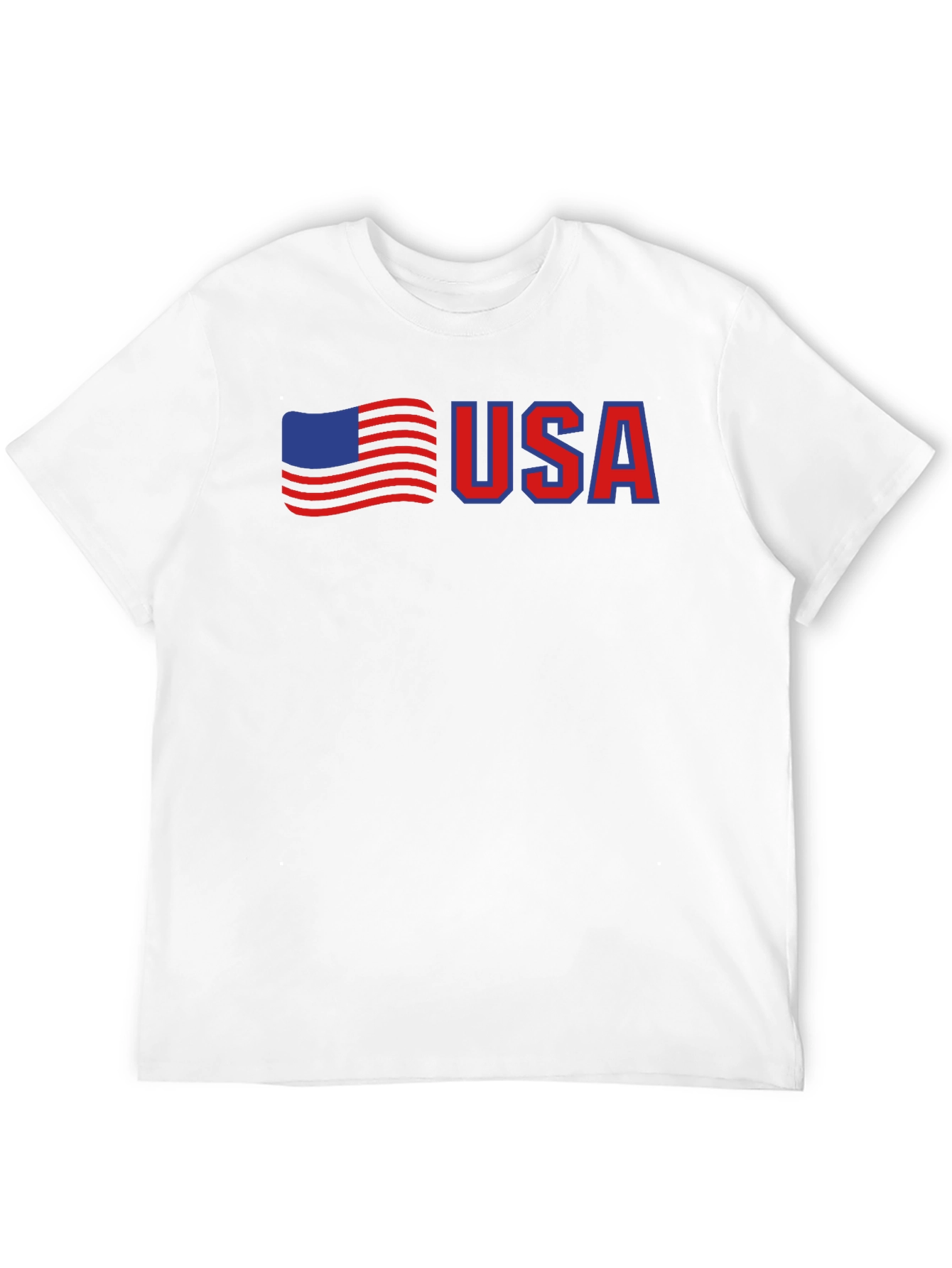 USA Flag Graphic Tee - Patriotic Black T-Shirt