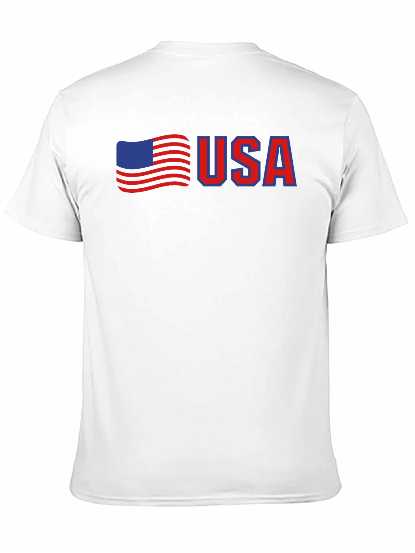 USA Flag Graphic Tee - Patriotic Black T-Shirt