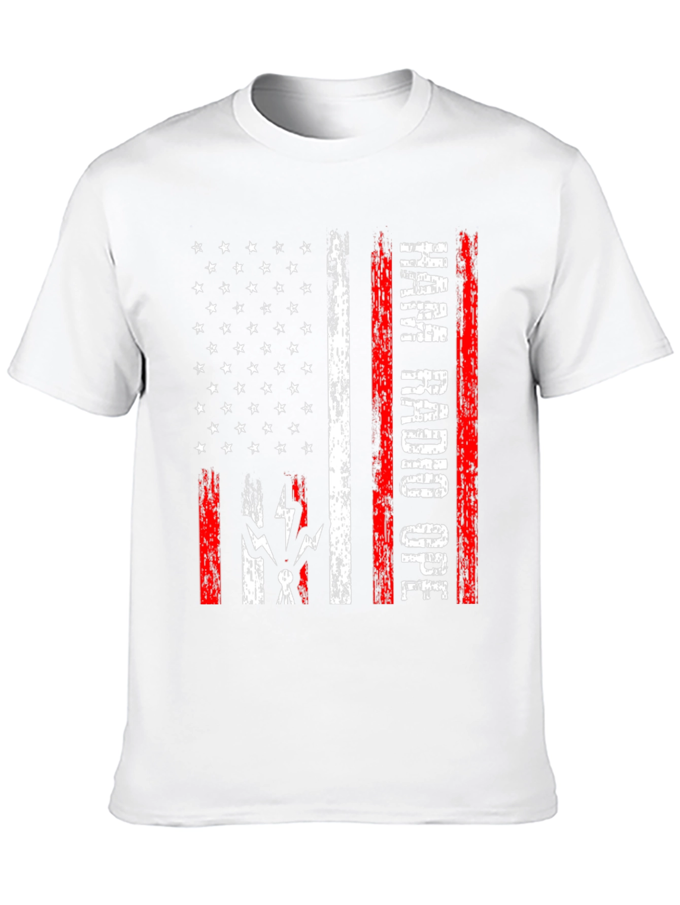 Ham Radio Operator Patriotic American Flag T-Shirt