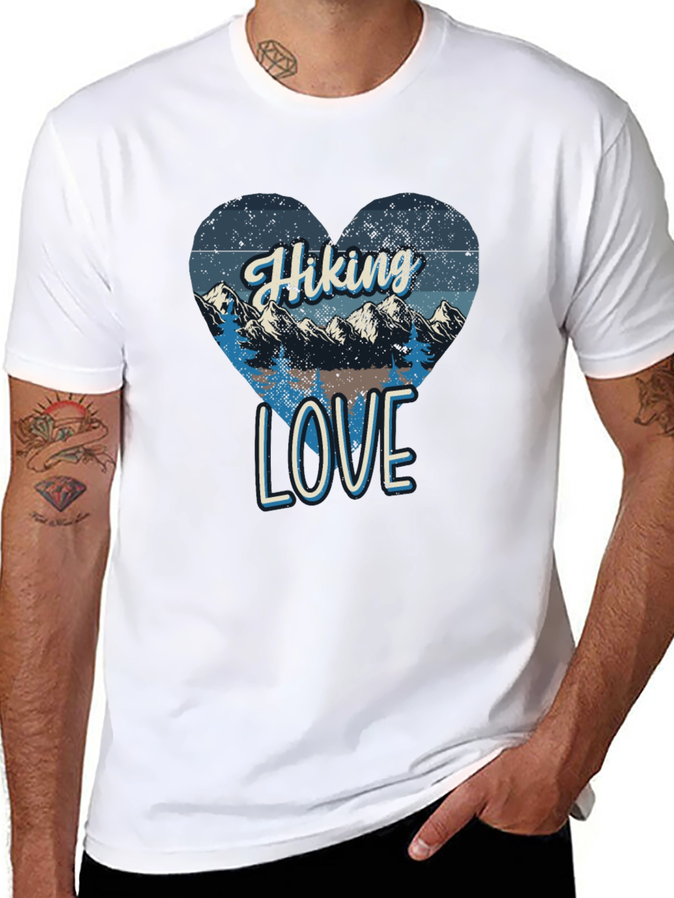 Hiking Love Graphic Tee - Mountain Adventure Shirt