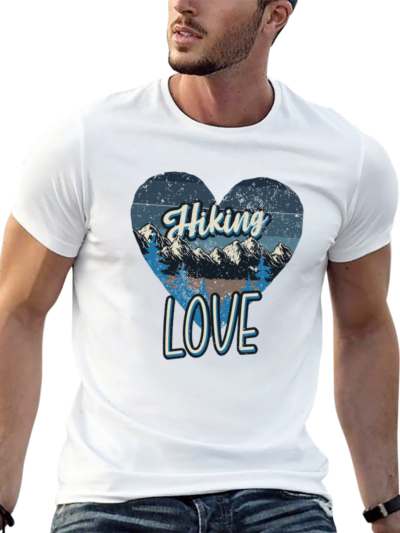 Hiking Love Graphic Tee - Mountain Adventure Shirt