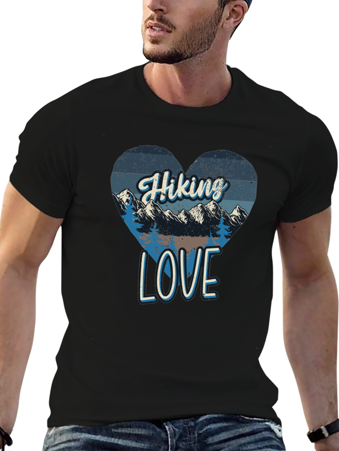 Hiking Love Graphic Tee - Mountain Adventure Shirt