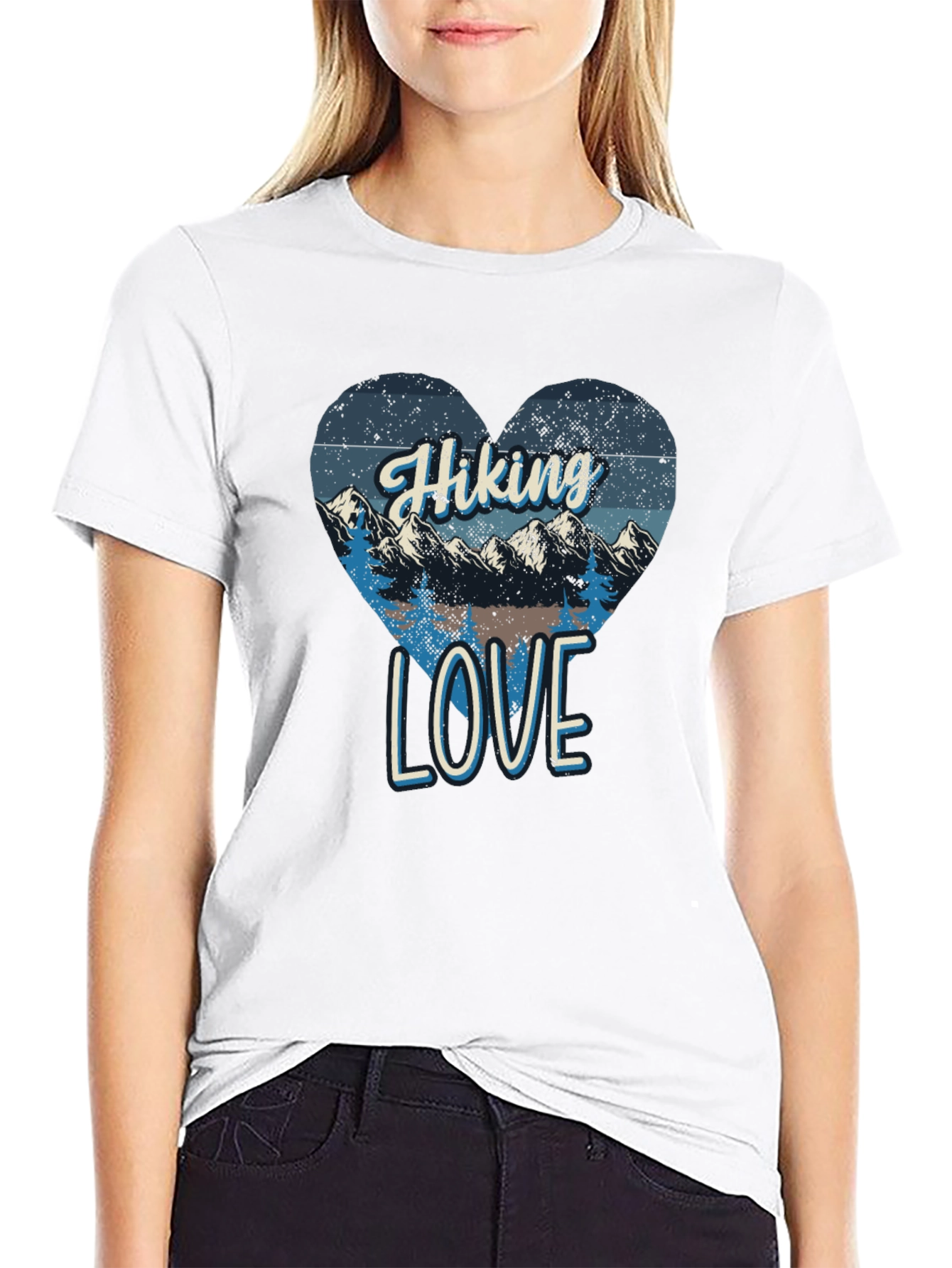 Hiking Love Graphic Tee - Mountain Adventure Shirt