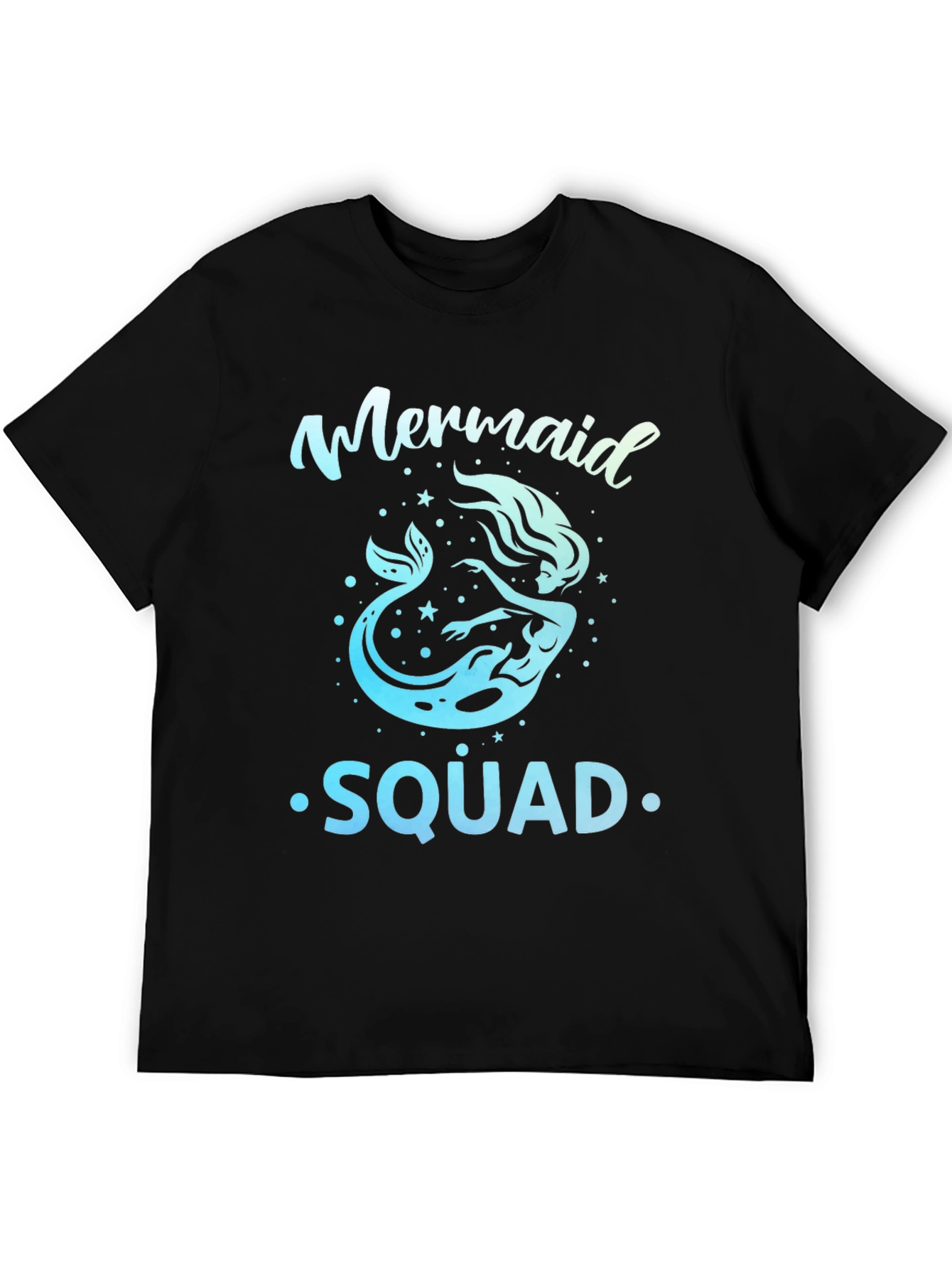 Mermaid Squad Graphic Tee - Black
