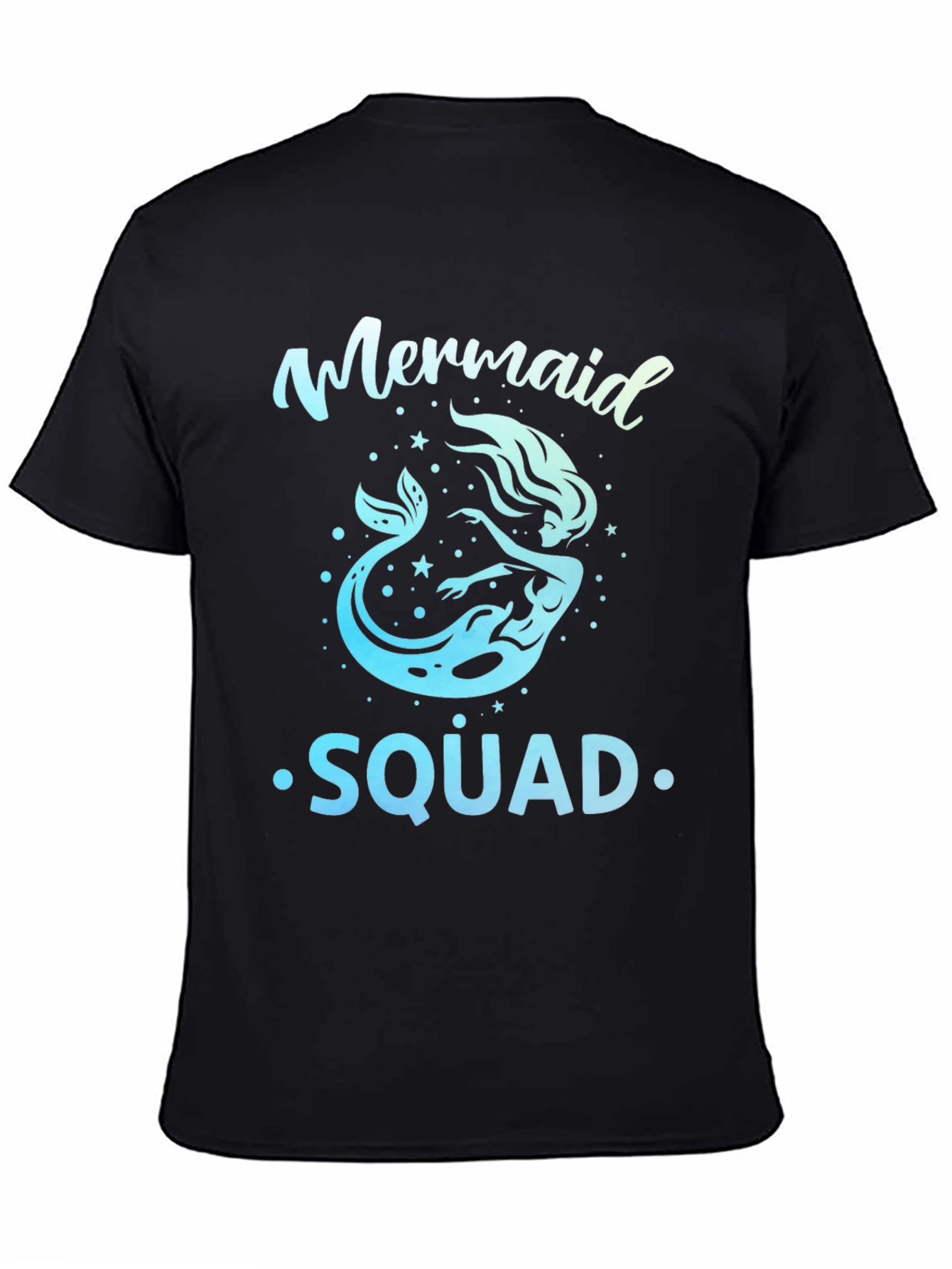 Mermaid Squad Graphic Tee - Black
