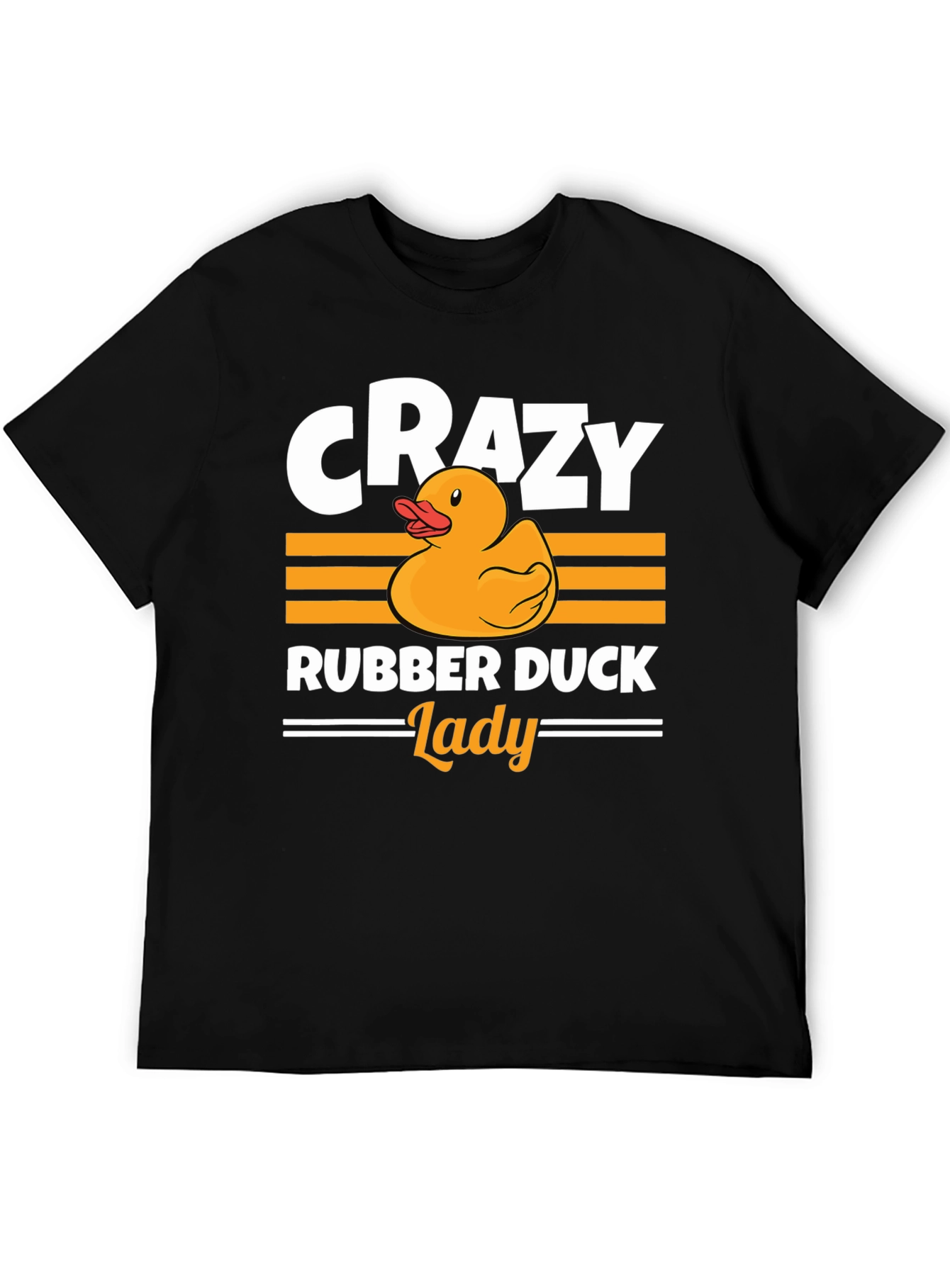 Crazy Rubber Duck Lady T-Shirt