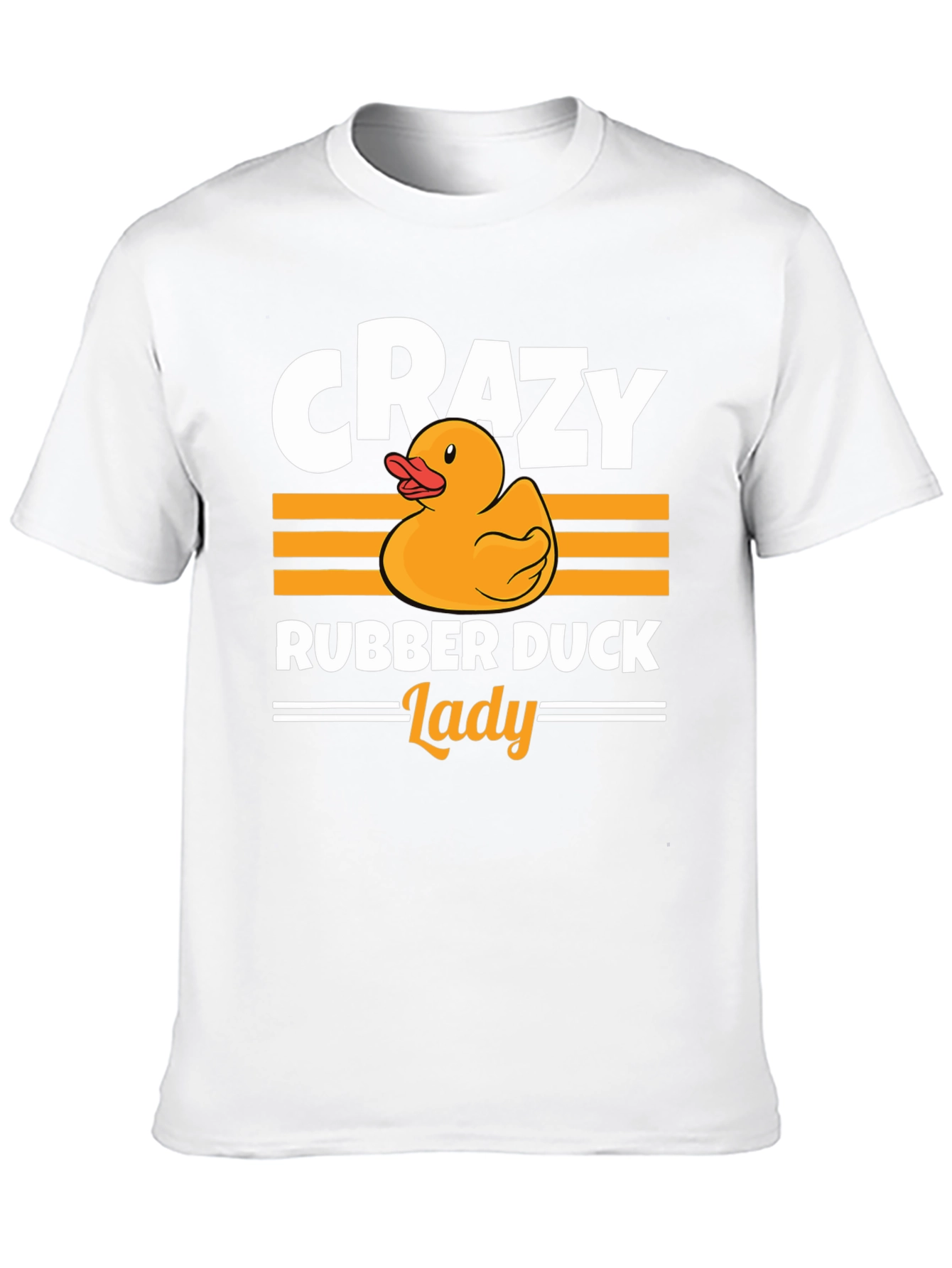 Crazy Rubber Duck Lady T-Shirt