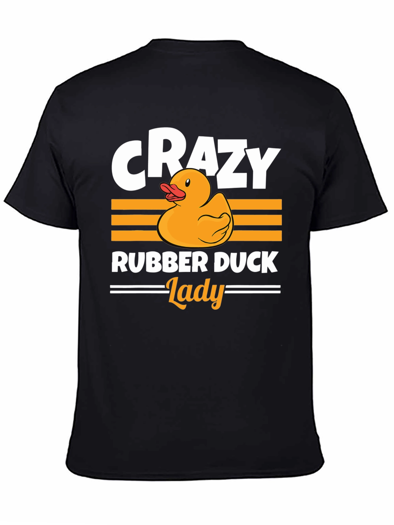 Crazy Rubber Duck Lady T-Shirt