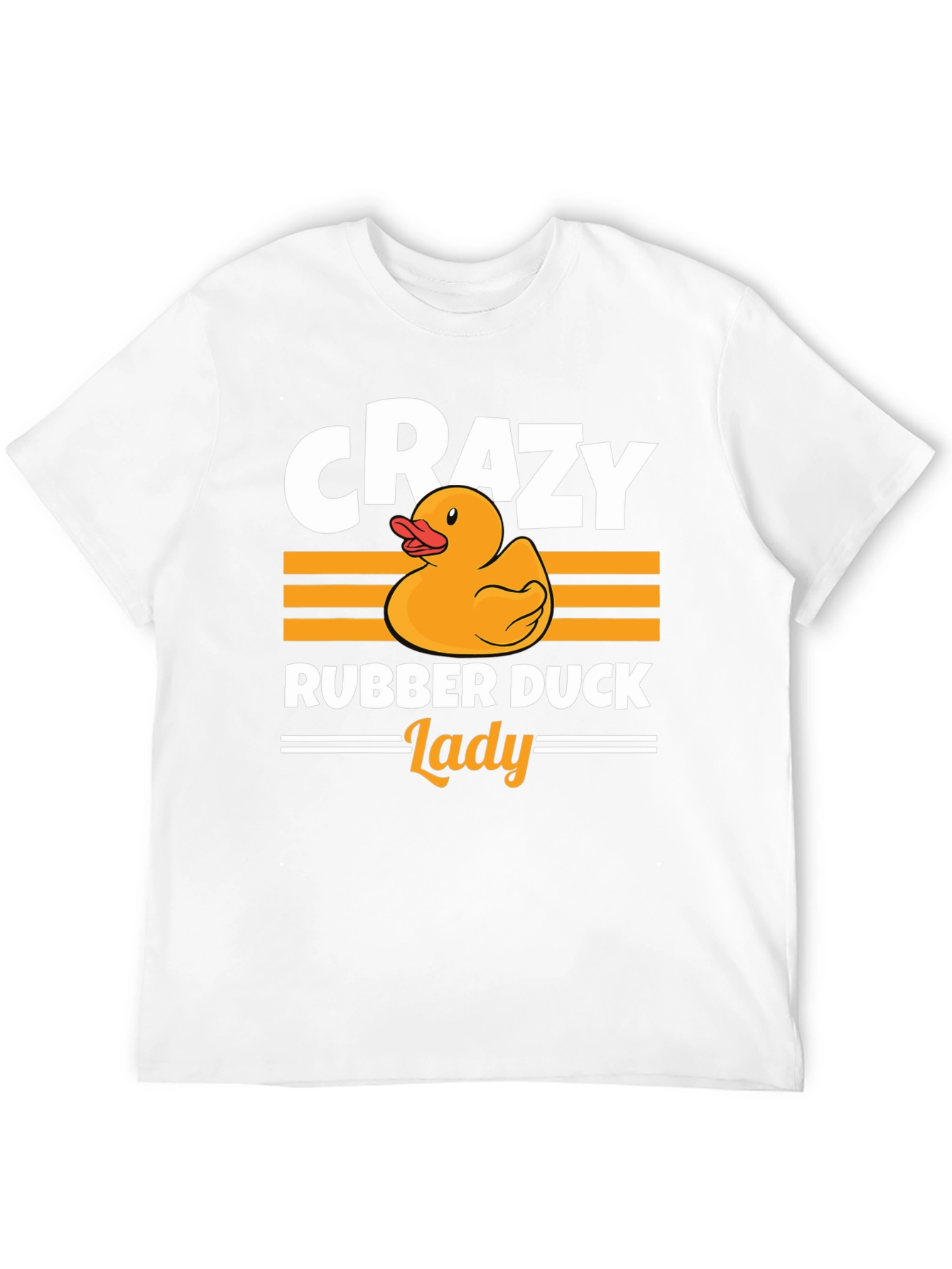 Crazy Rubber Duck Lady T-Shirt