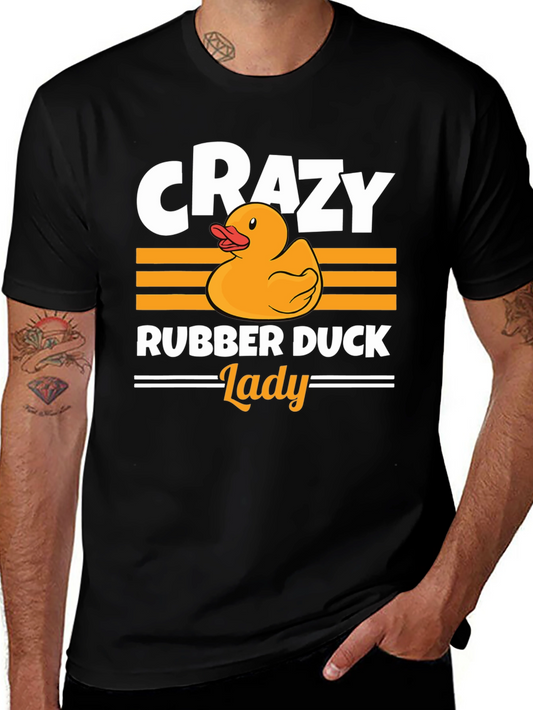Crazy Rubber Duck Lady T-Shirt
