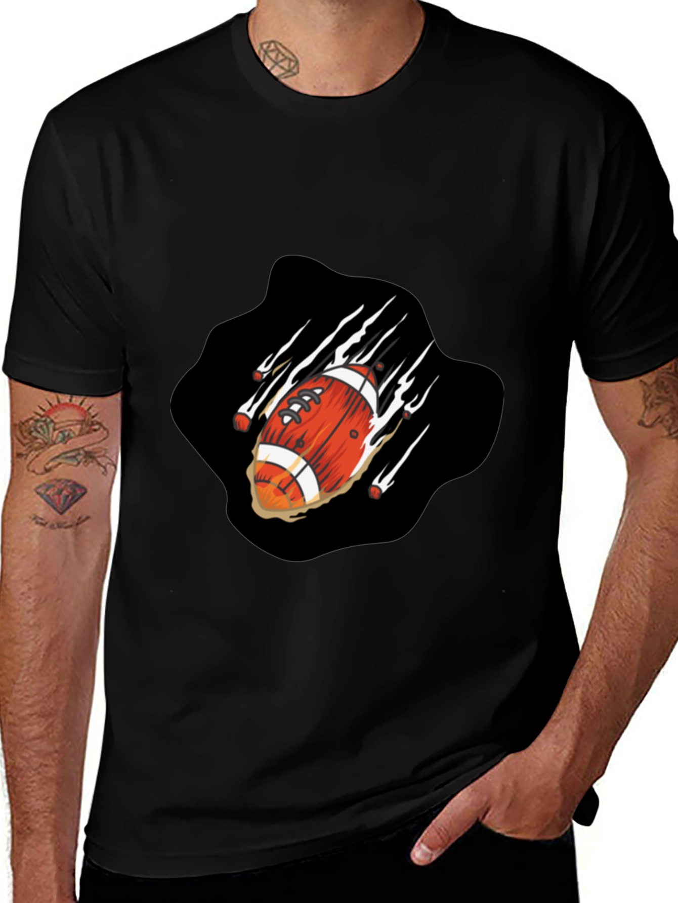Football T-Shirt - Ripped Design