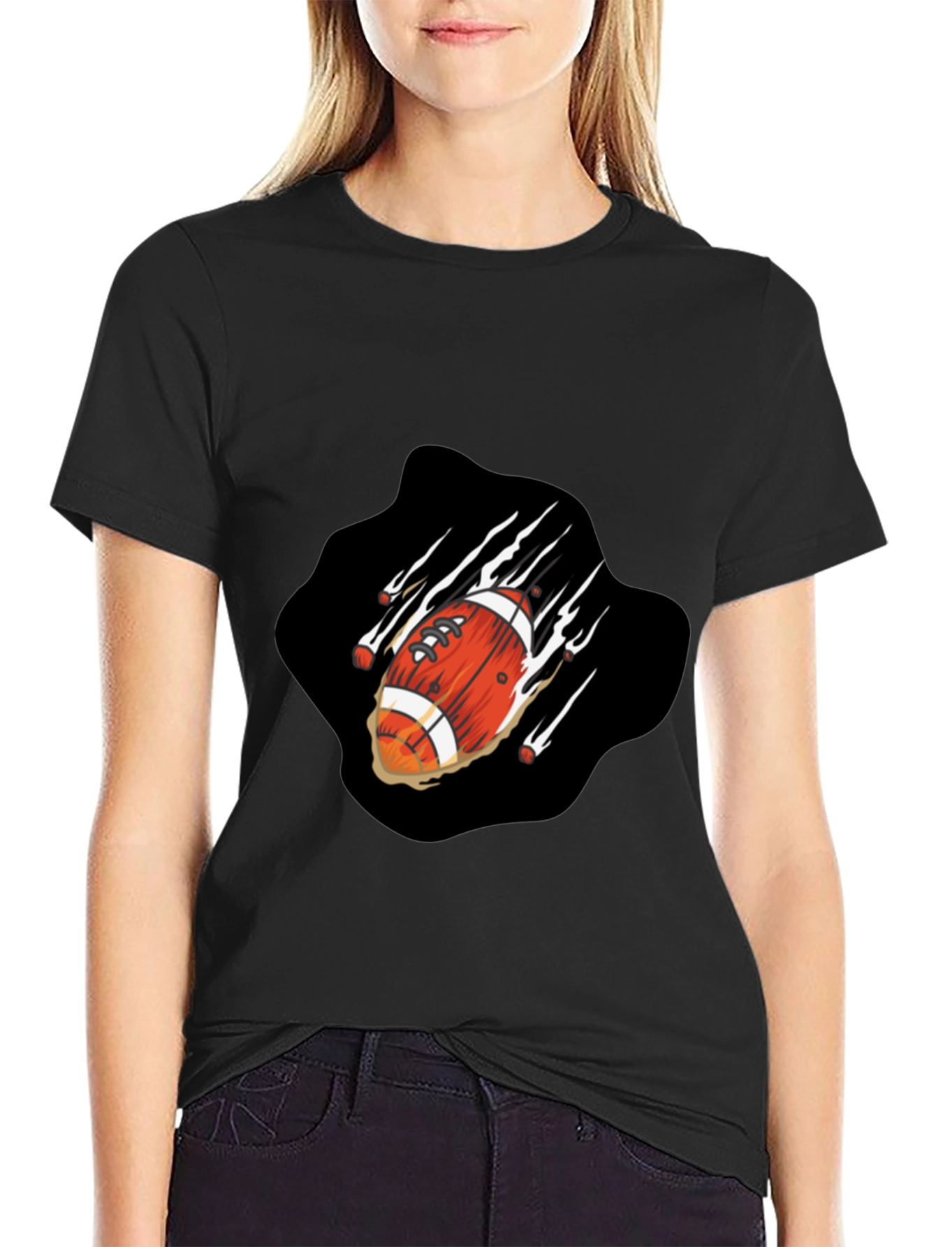 Football T-Shirt - Ripped Design