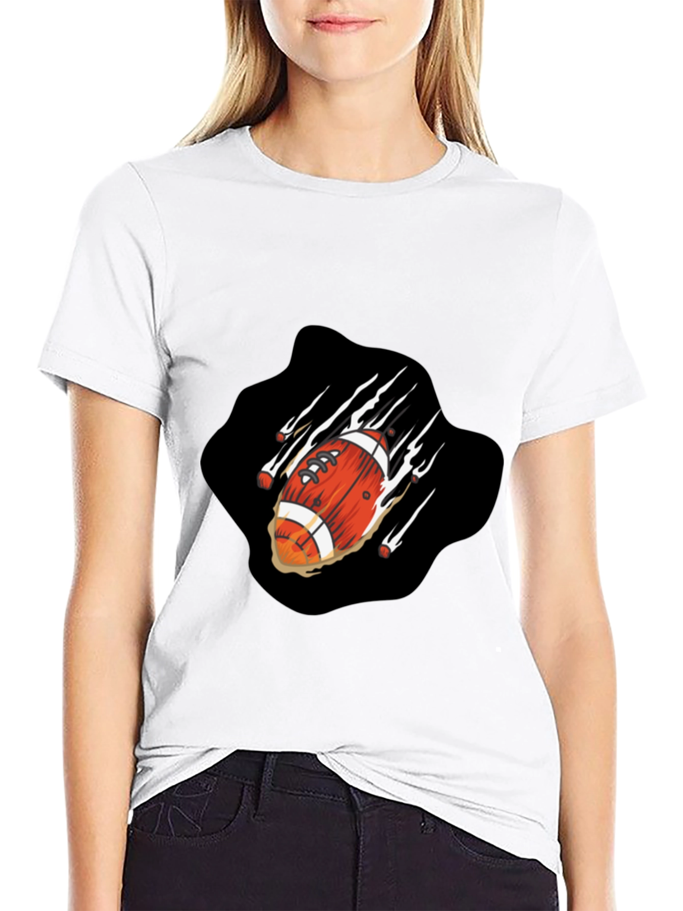Football T-Shirt - Ripped Design