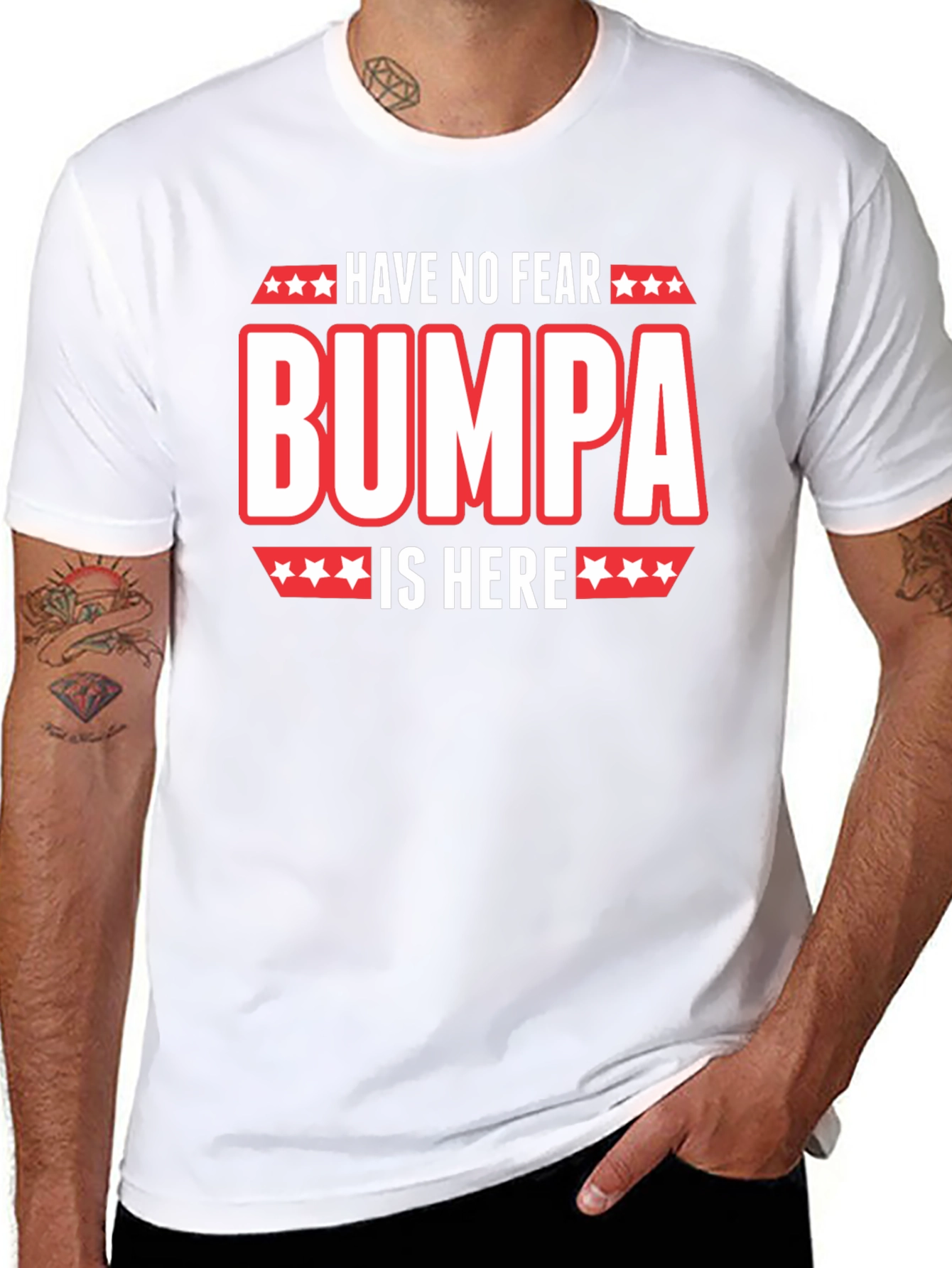 Have No Fear Bumpa Is Here Black T-Shirt