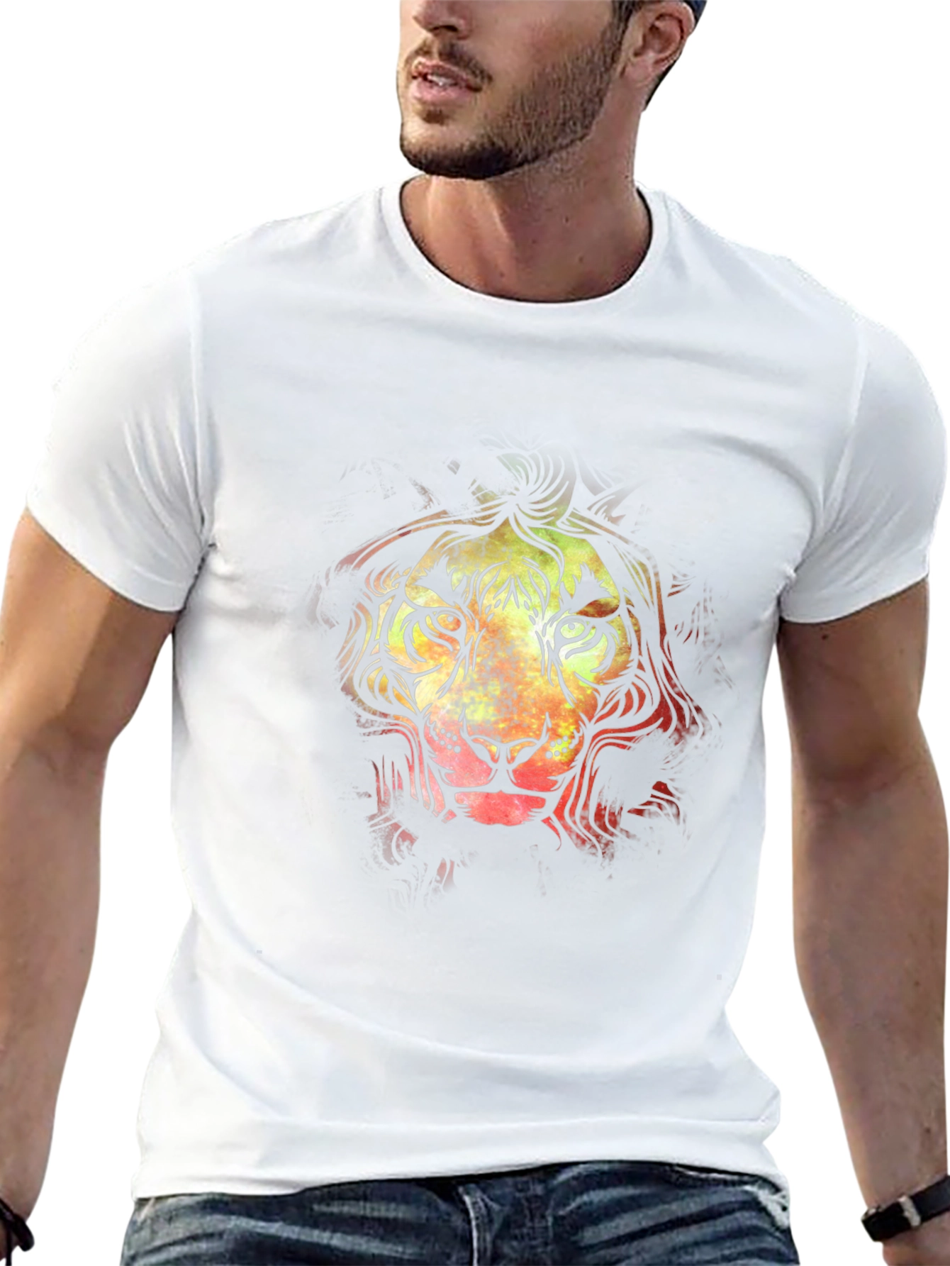 Rasta Lion Graphic Tee - Black