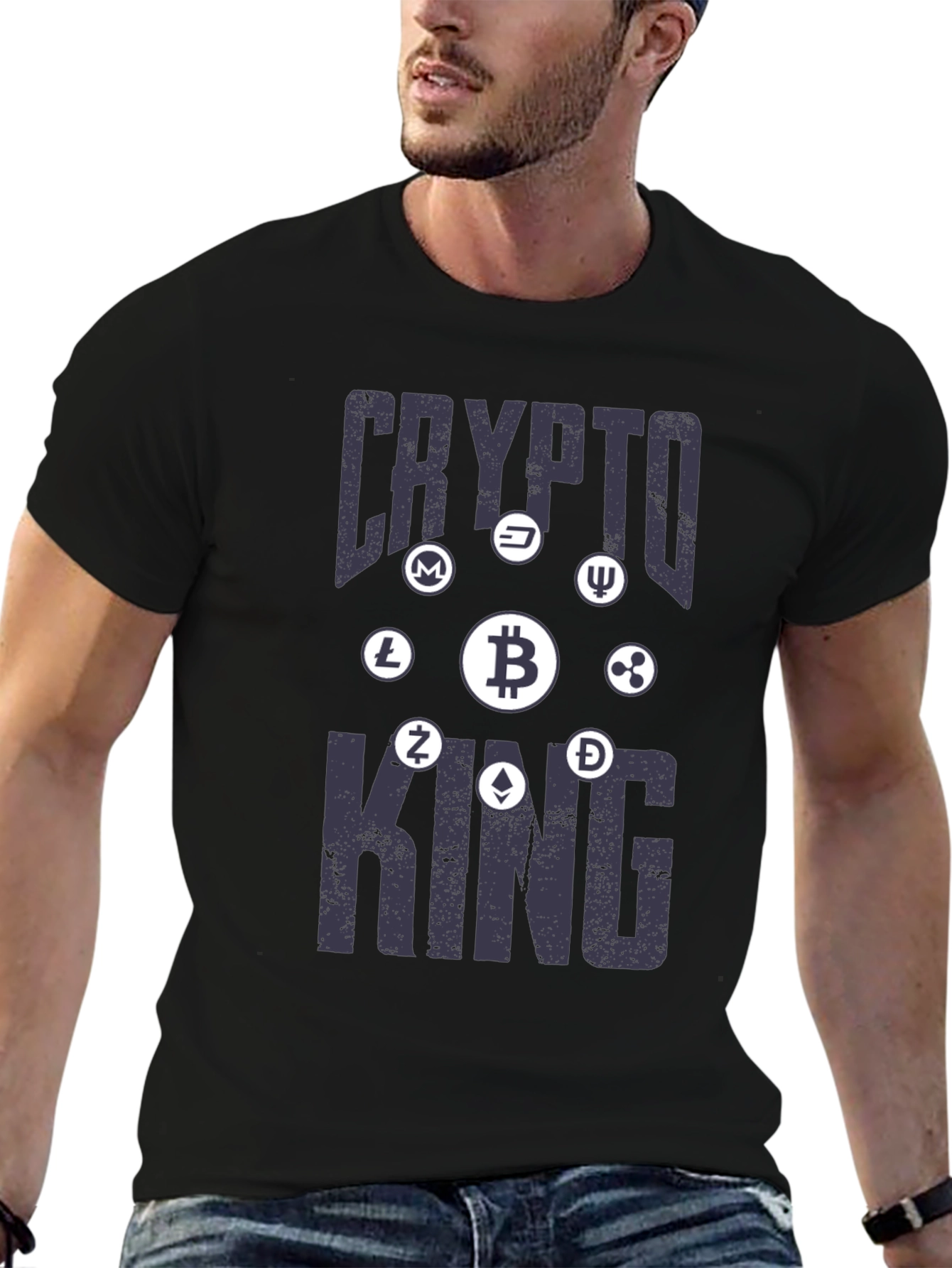 Crypto King T-Shirt - Bitcoin & Altcoin Design