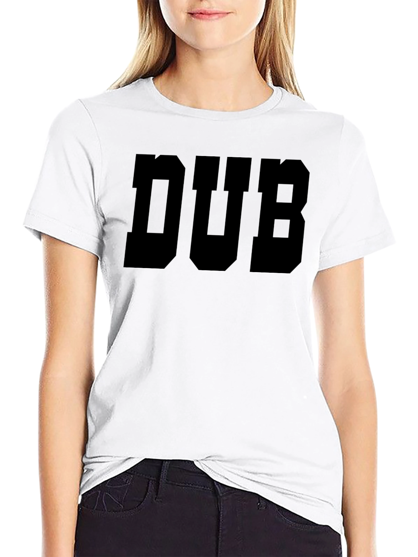 DUB Graphic Tee - Bold Black Cotton T-Shirt