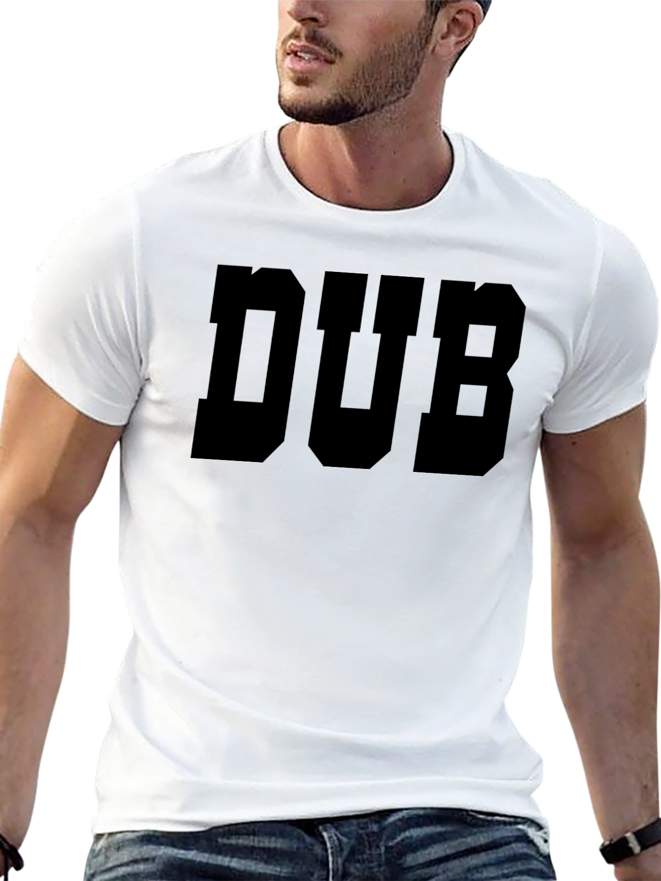 DUB Graphic Tee - Bold Black Cotton T-Shirt