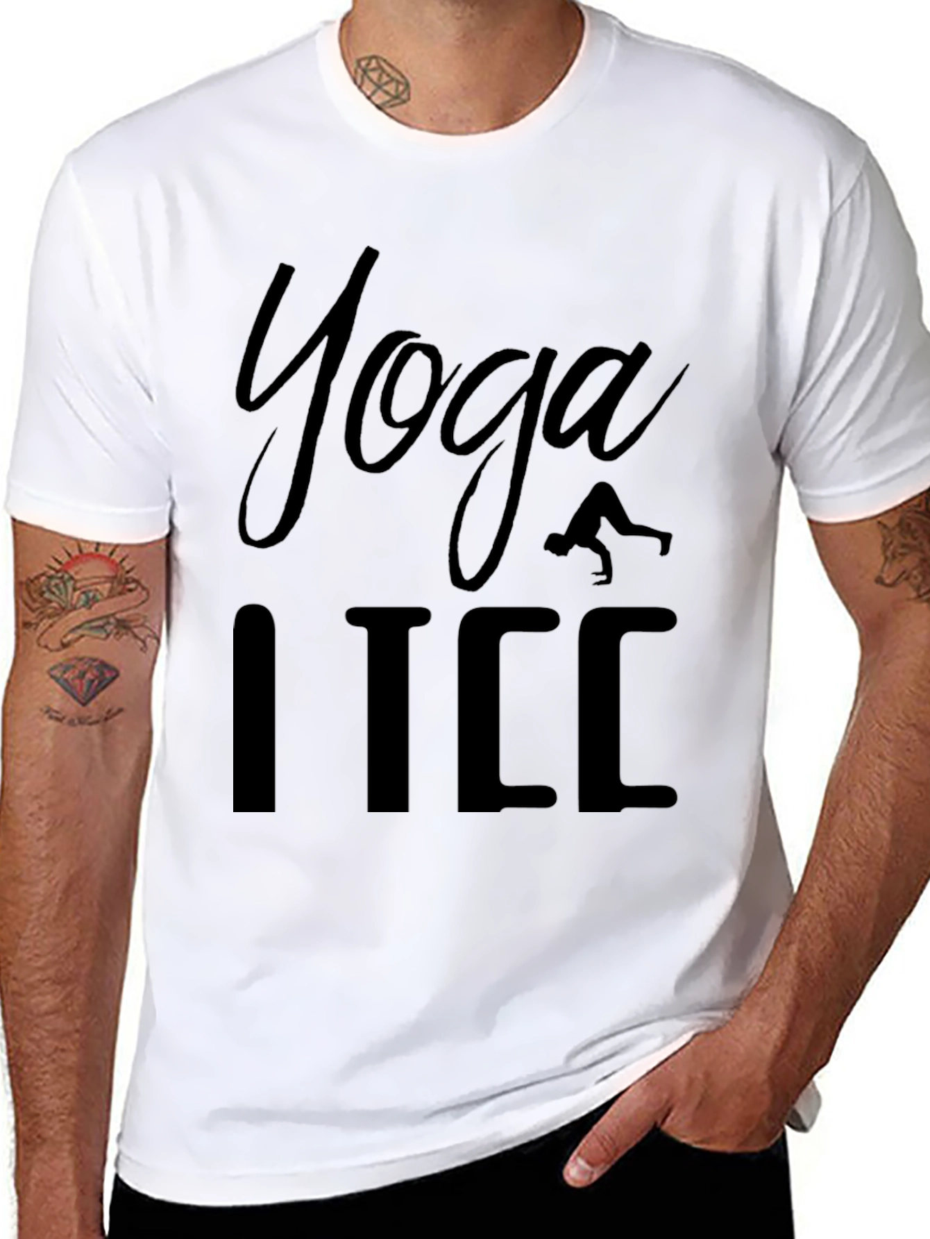 Yoga ITC T-Shirt - Black Graphic Tee
