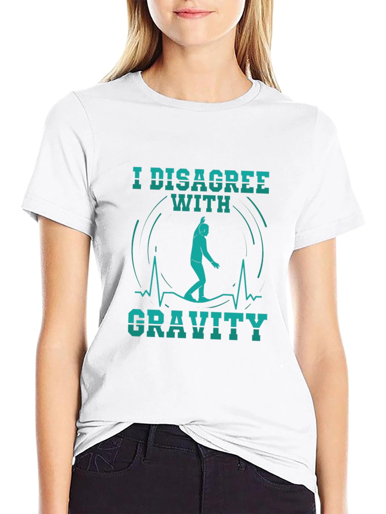 I Disagree With Gravity Black T-Shirt