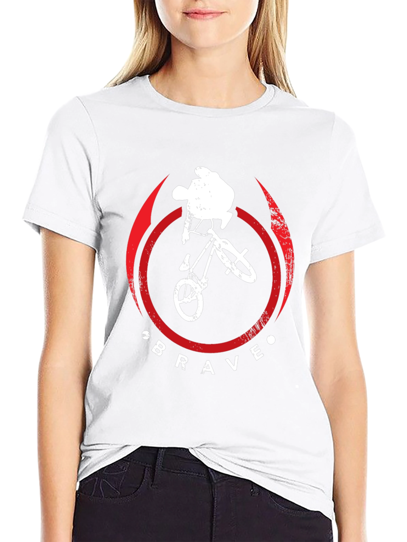 Brave BMX Rider Graphic Tee