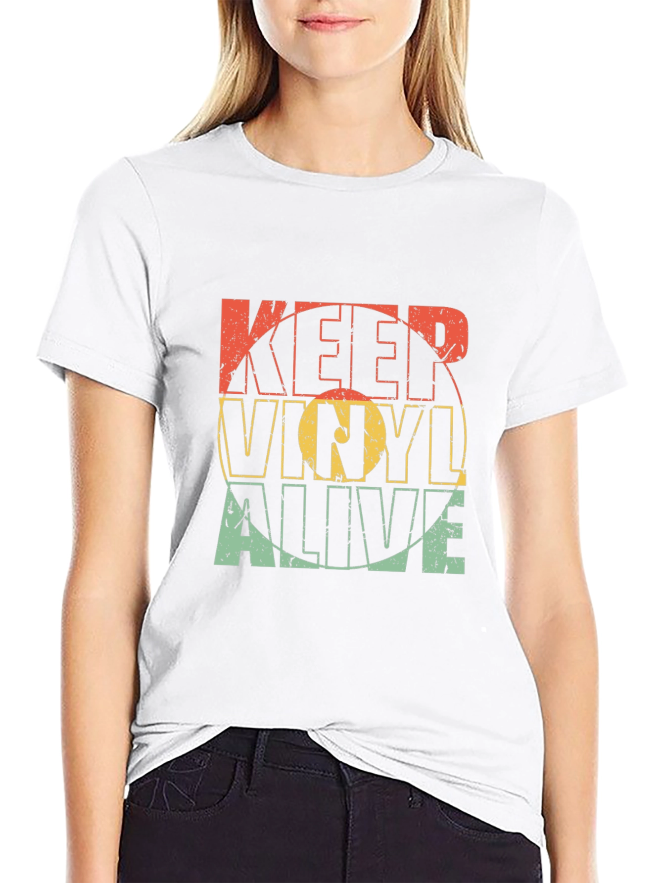Keep Vinyl Alive Retro Graphic Tee