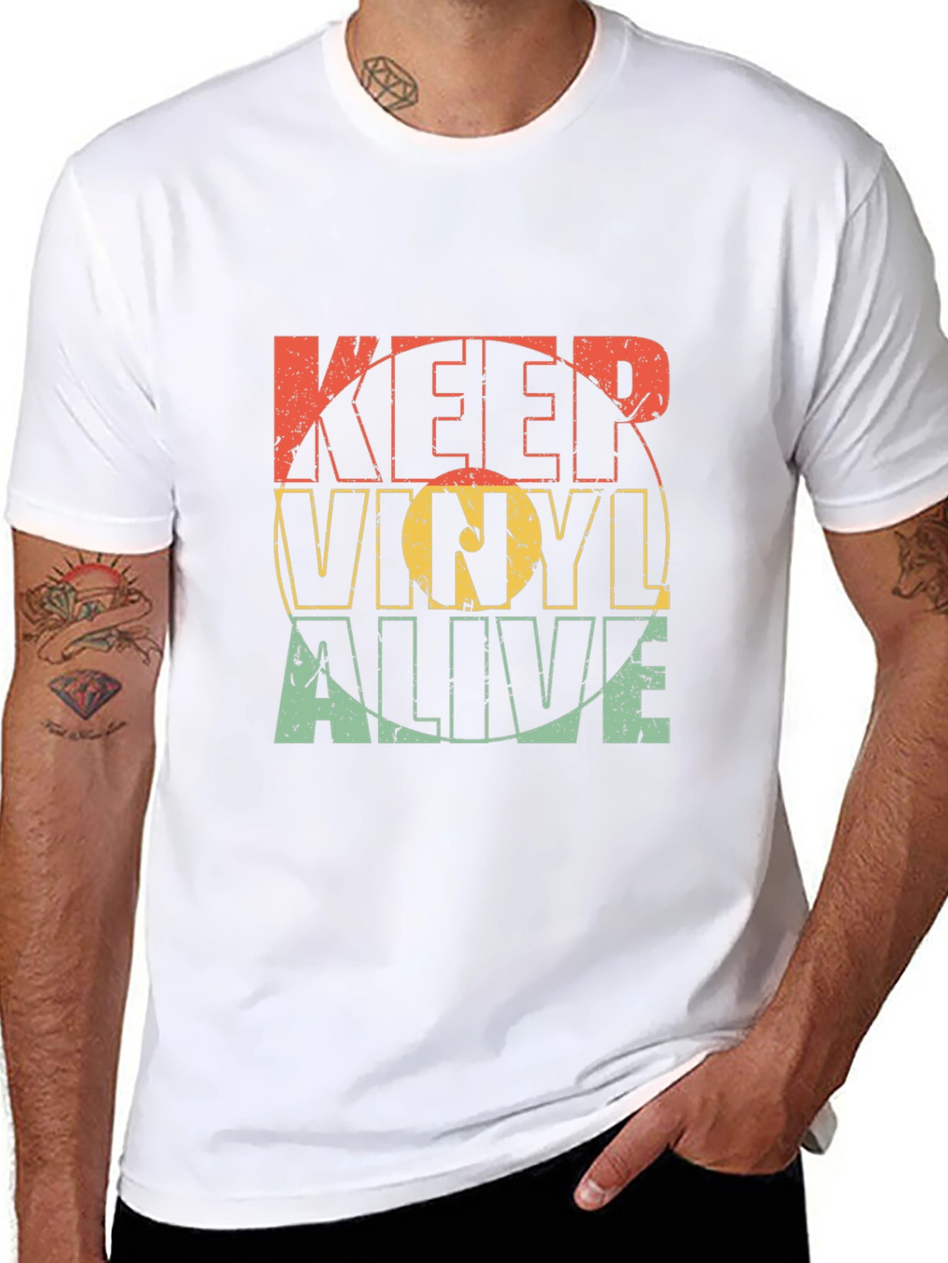 Keep Vinyl Alive Retro Graphic Tee
