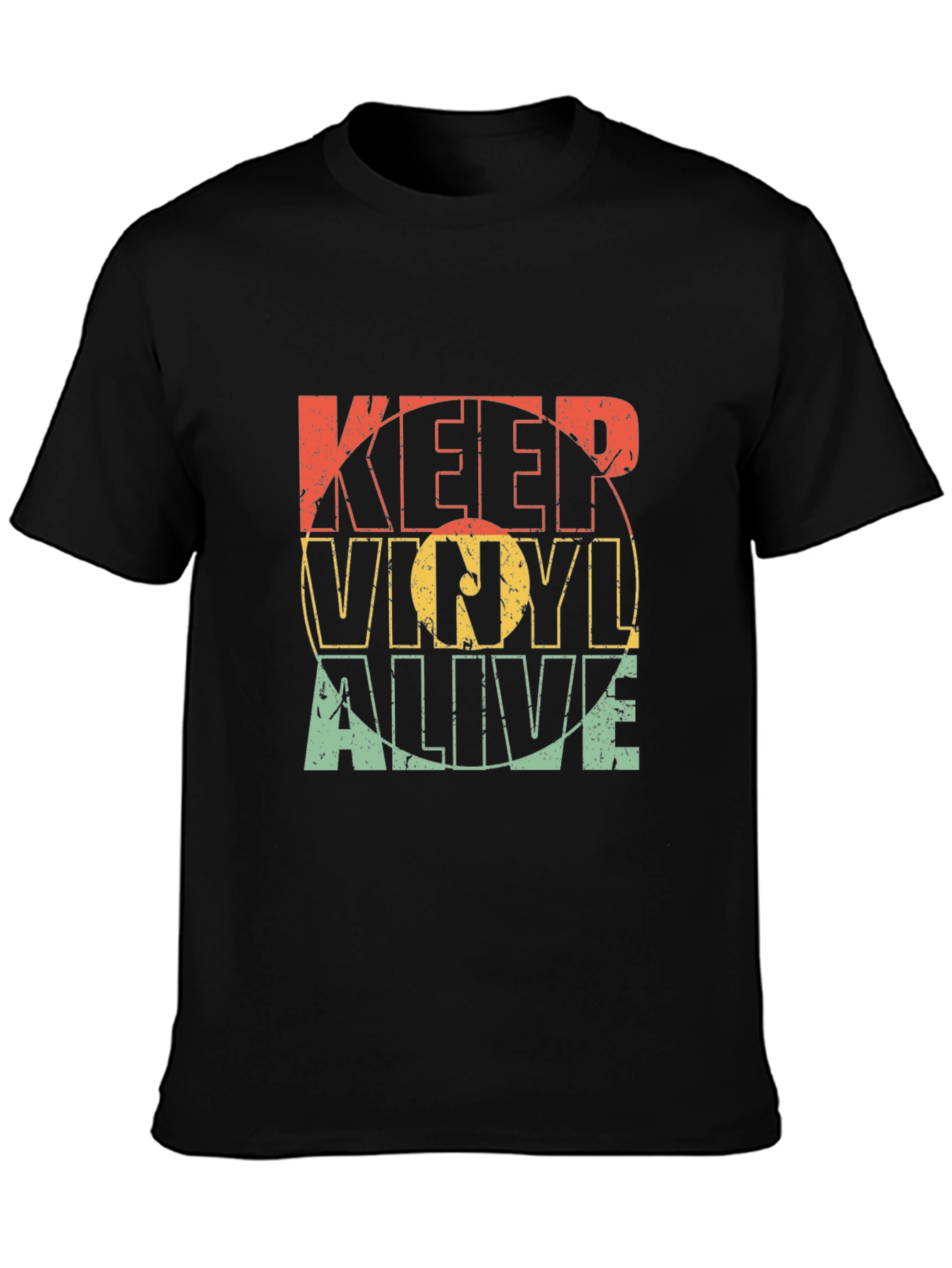 Keep Vinyl Alive Retro Graphic Tee