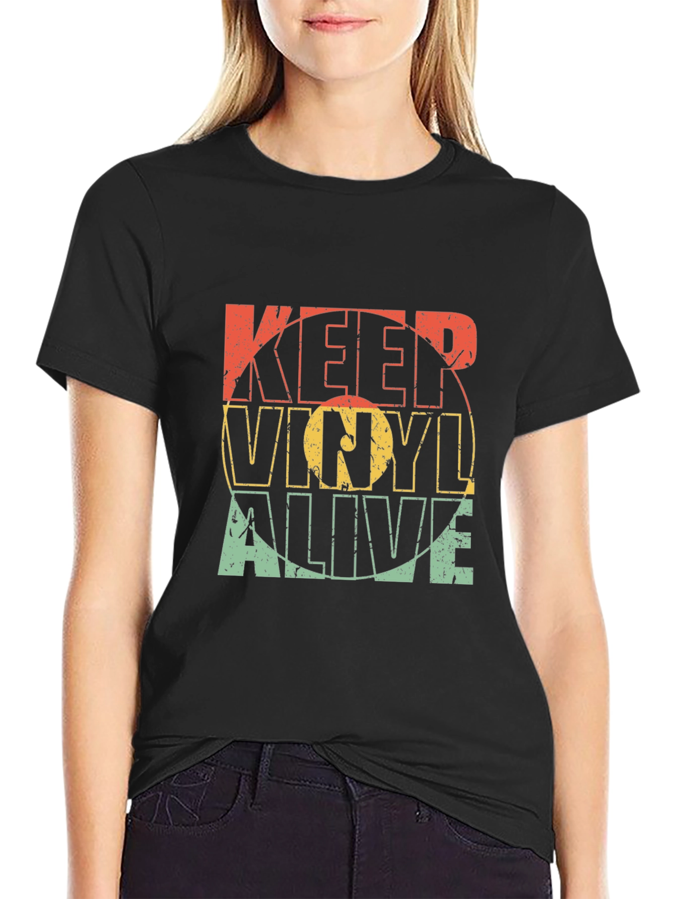 Keep Vinyl Alive Retro Graphic Tee