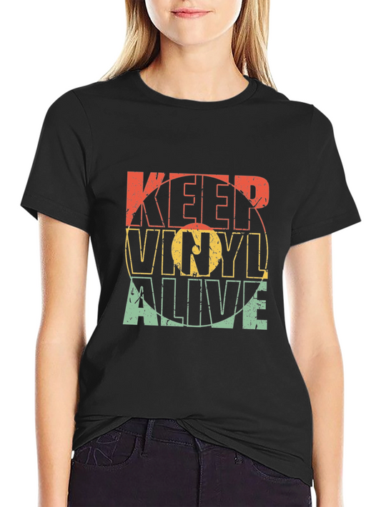 Keep Vinyl Alive Retro Graphic Tee