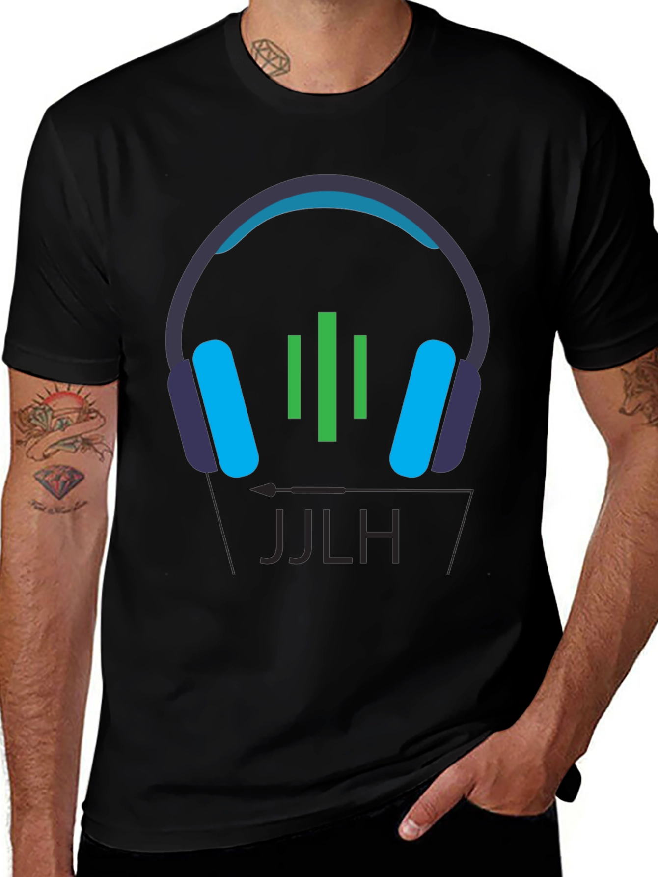 DJ Headphones Graphic Tee