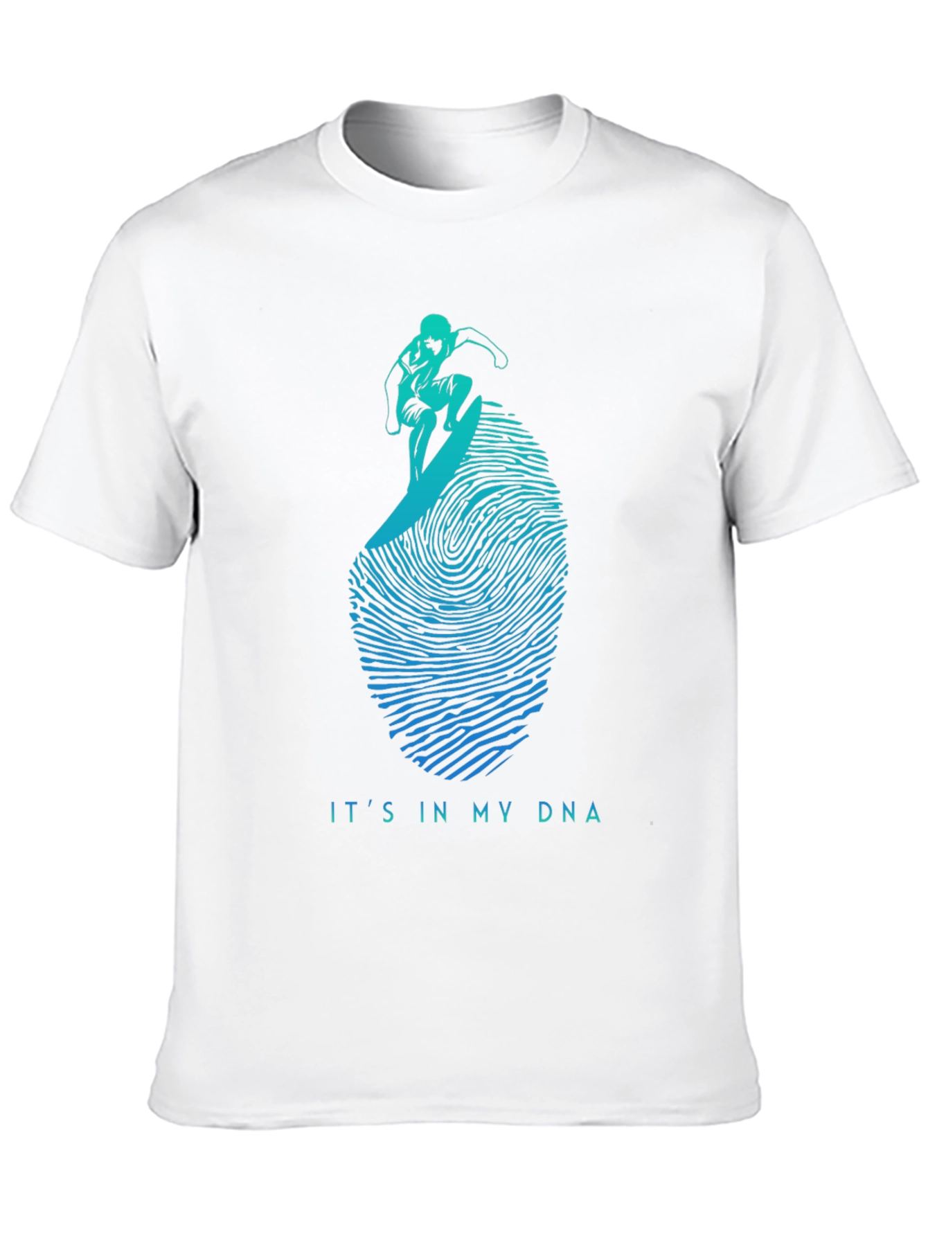 Surfing DNA Graphic Tee - Black Cotton Shirt